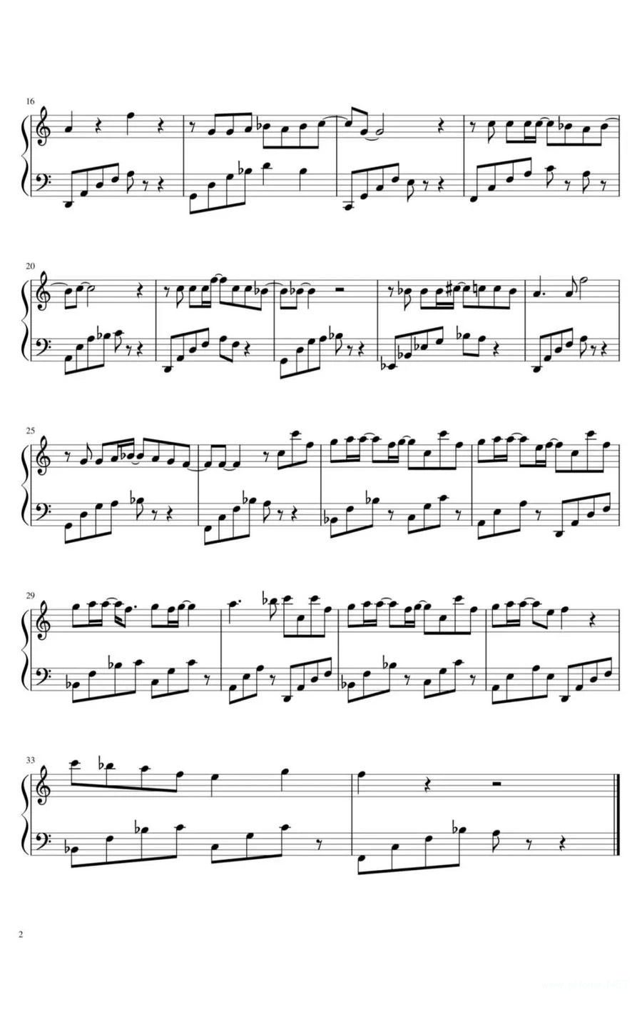 司南《冬眠》钢琴谱1