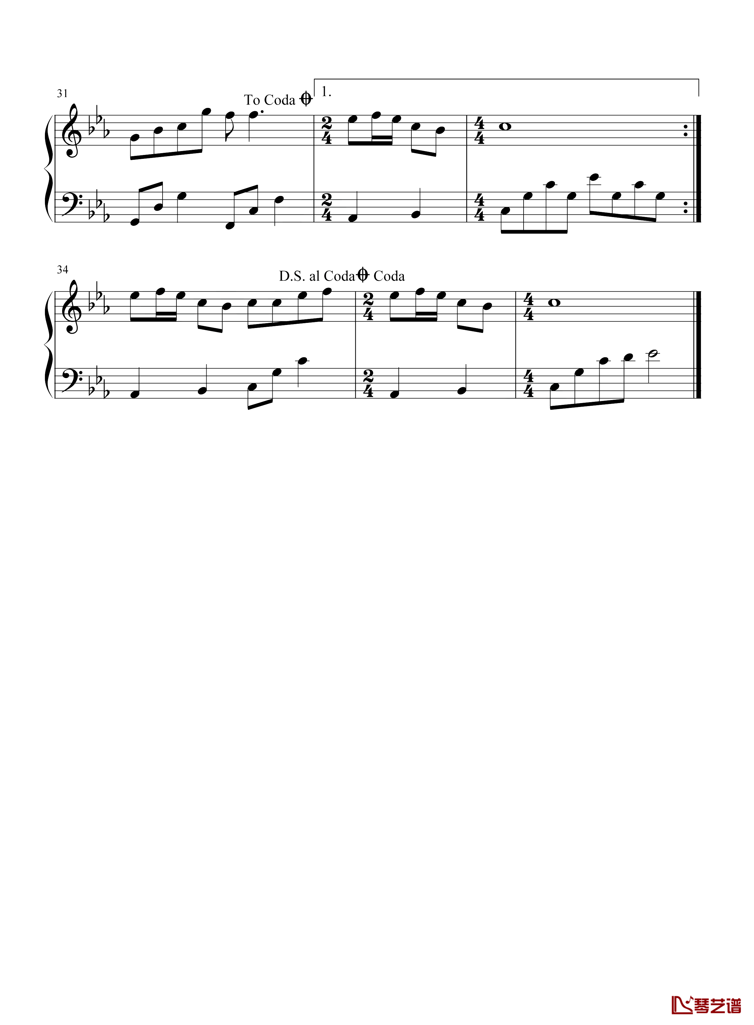 太想念钢琴谱-豆包 彭筝-抖音热歌-没有比这首更能表达思念的歌了3