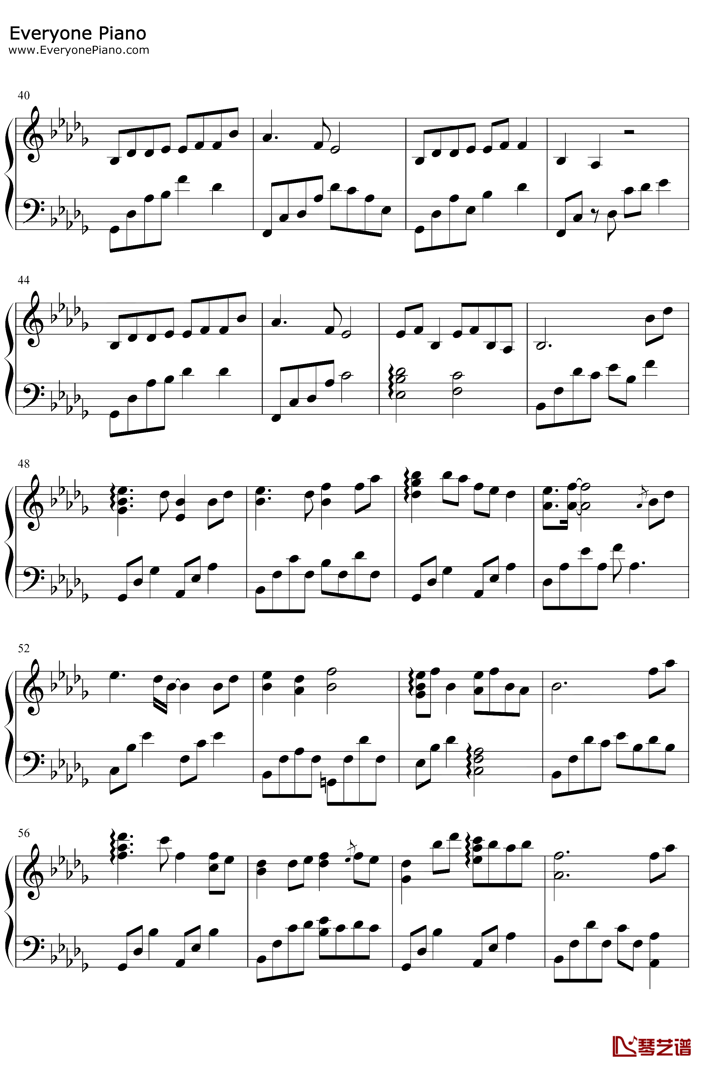 大鱼钢琴谱-周深-完美版3