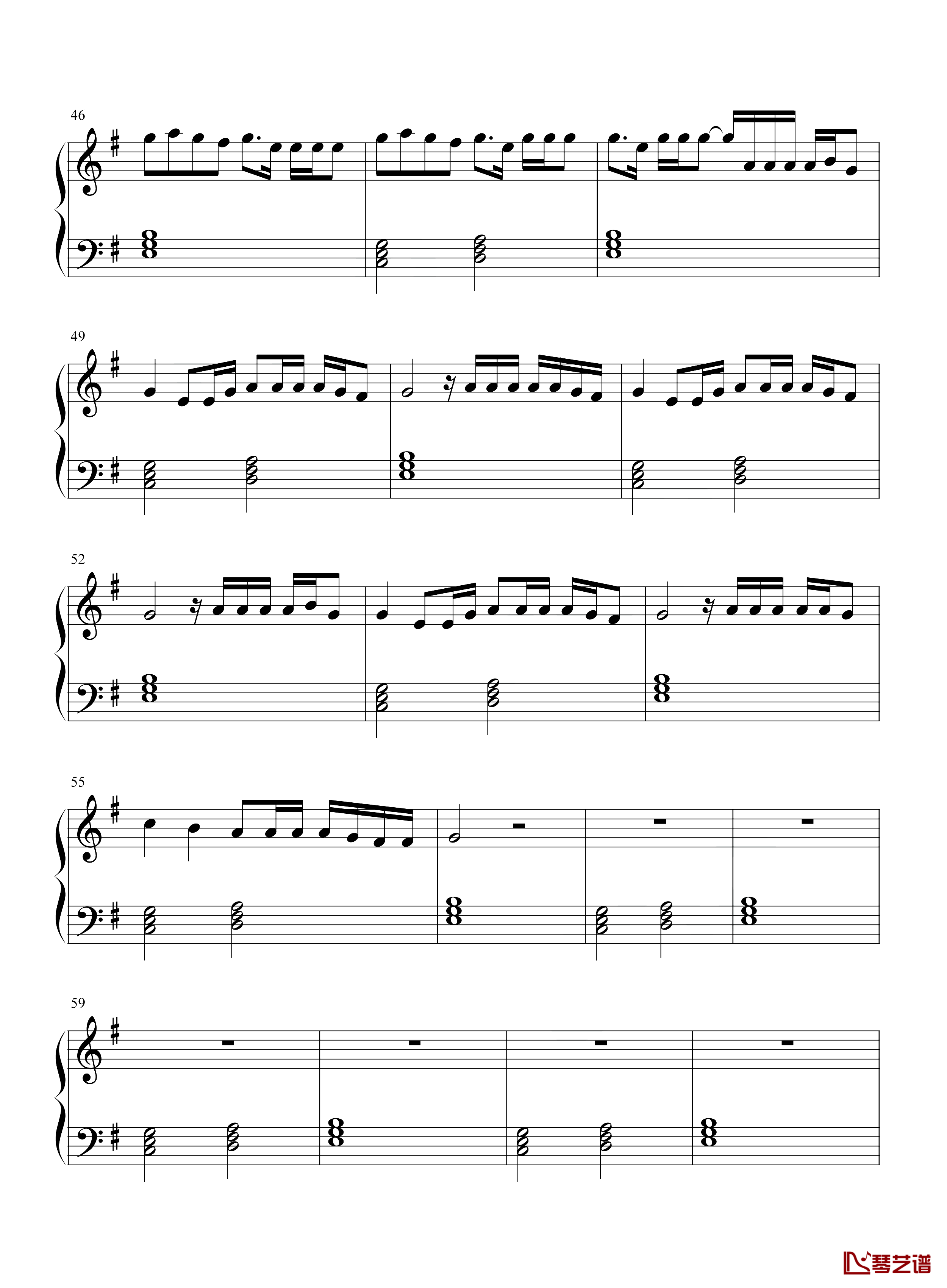 Envolver钢琴谱-Anitta-YouTube全球音乐榜前10名之一歌曲4