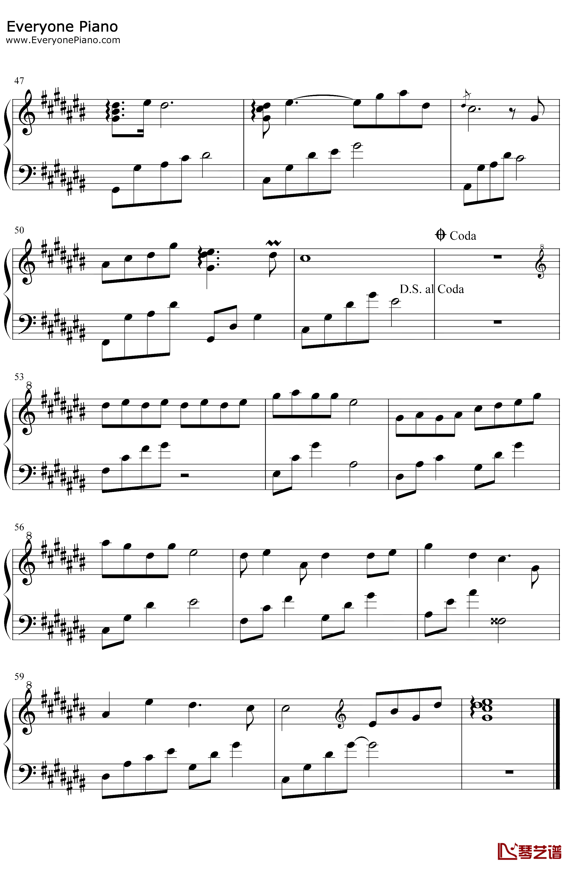 棠梨煎雪钢琴谱-银临-完美版4