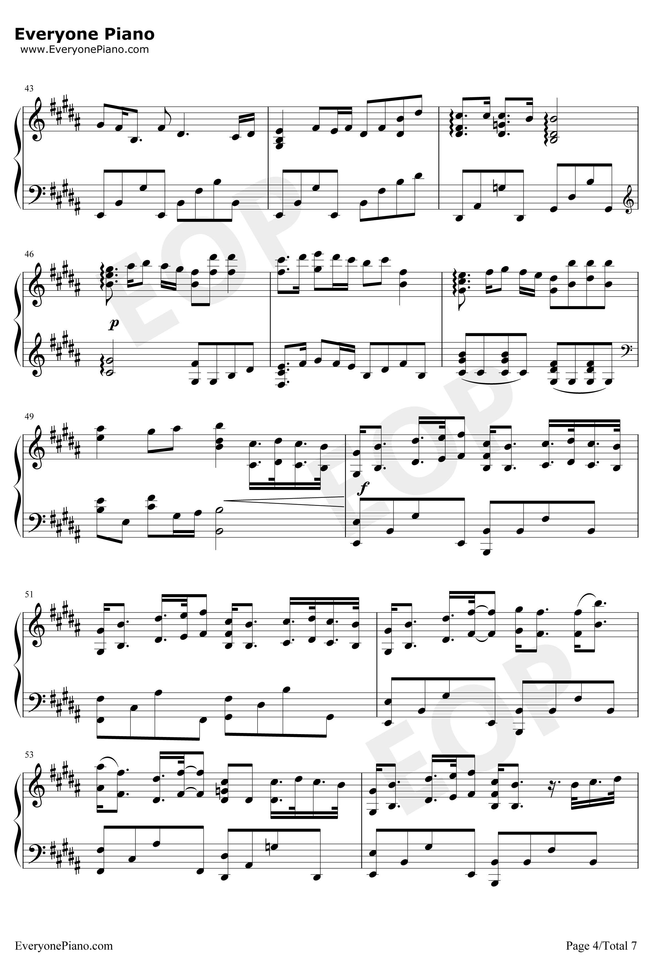 Lemon钢琴谱-米津玄师-完美演奏版4