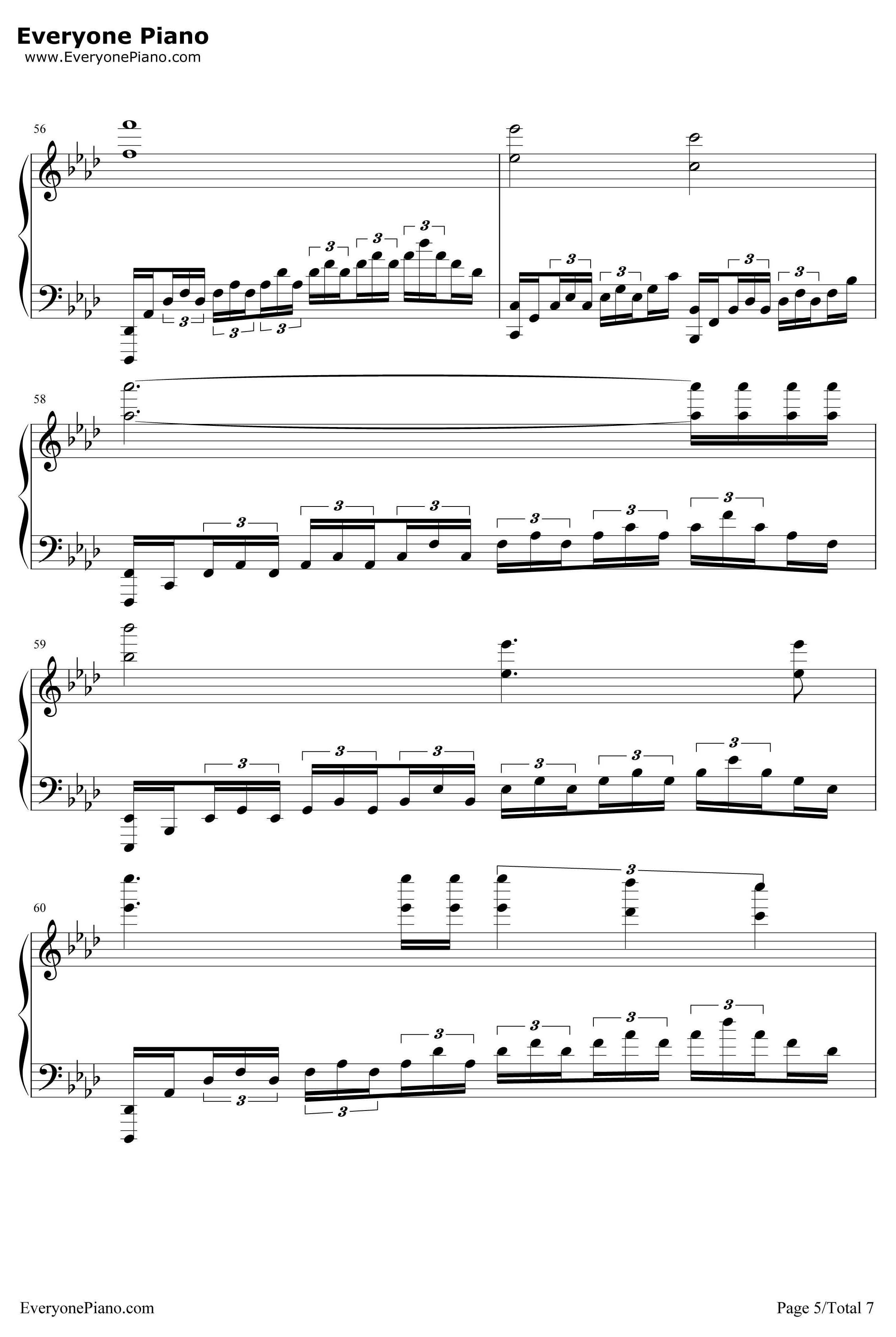 我心永恒钢琴谱-席琳·迪翁-完美版-泰坦尼克号主题曲5
