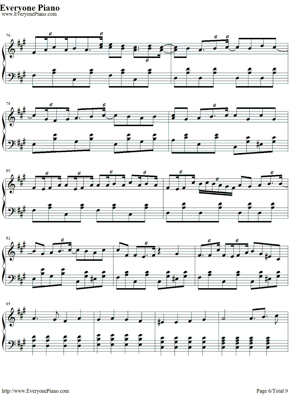 星屑ユートピア钢琴谱-巡音ルカ6