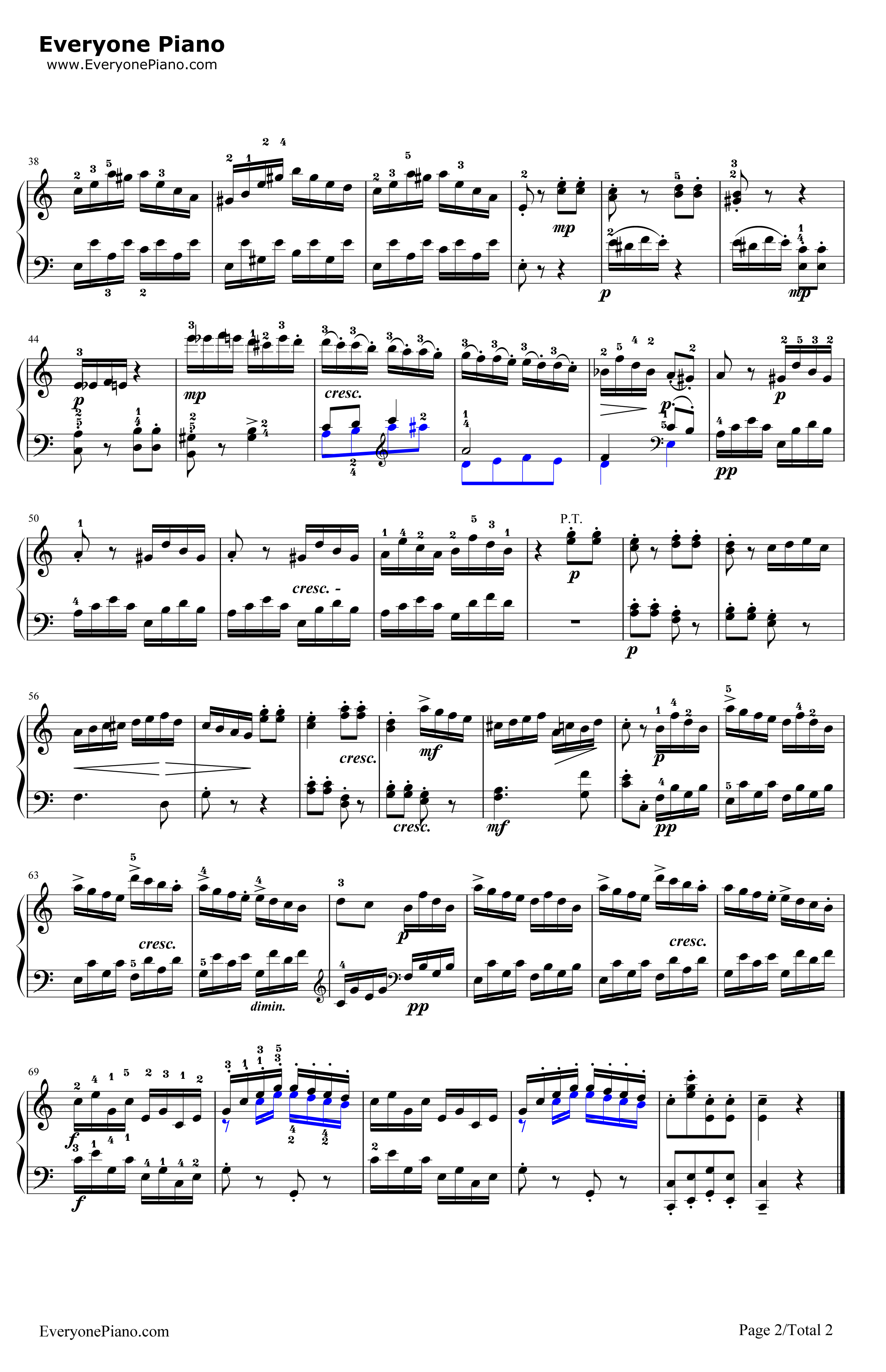 C大调奏鸣曲K.545第3乐章钢琴谱-莫扎特-C大调奏鸣曲K.545第3乐章2