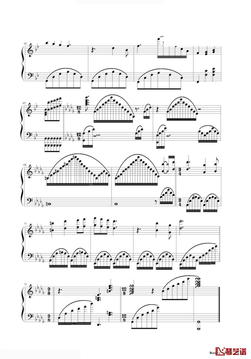 《Memory》钢琴谱-理查德·克莱德曼--音乐剧《猫》（Cats）中的选曲4