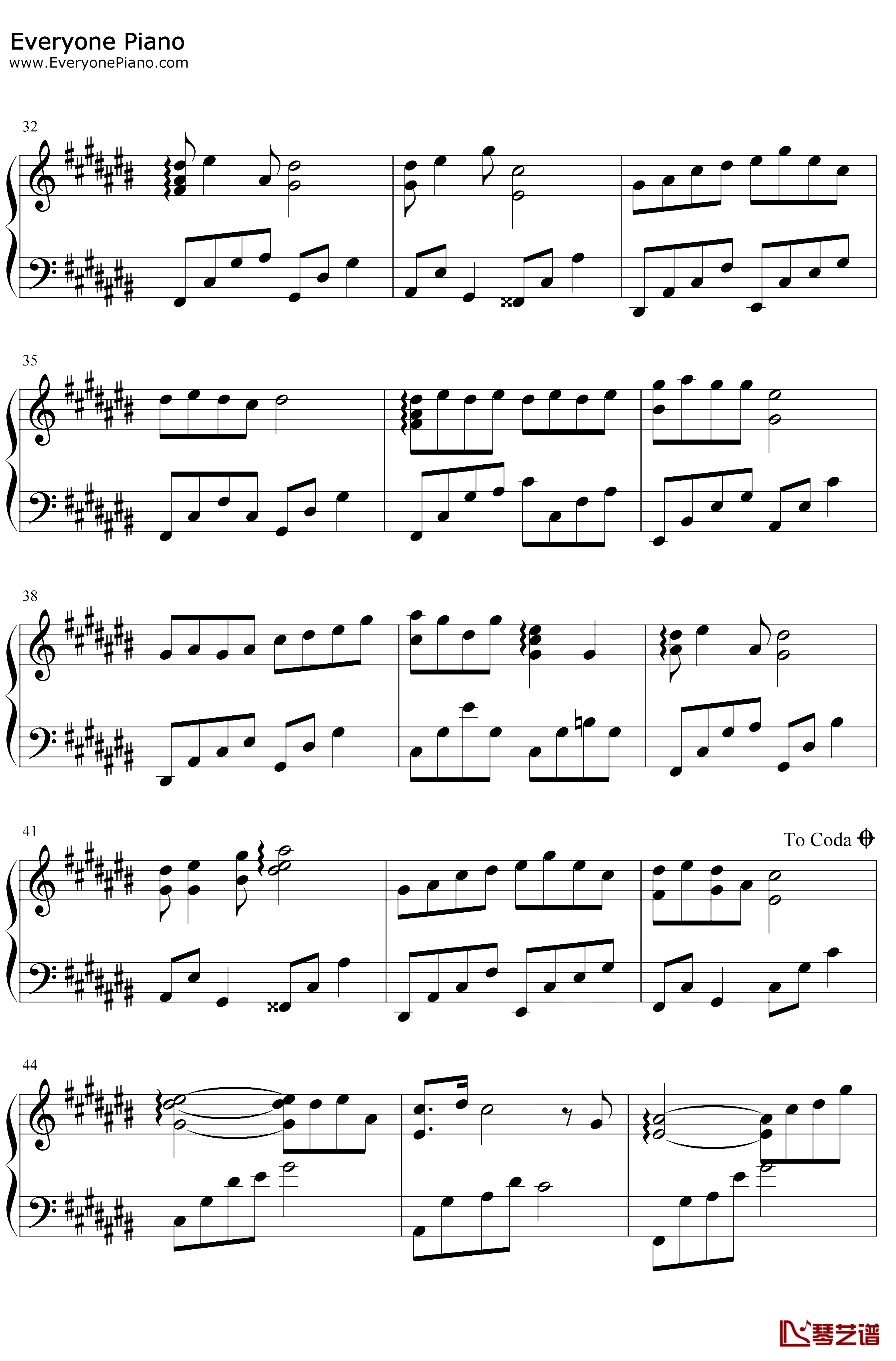 棠梨煎雪钢琴谱-银临-完美版3