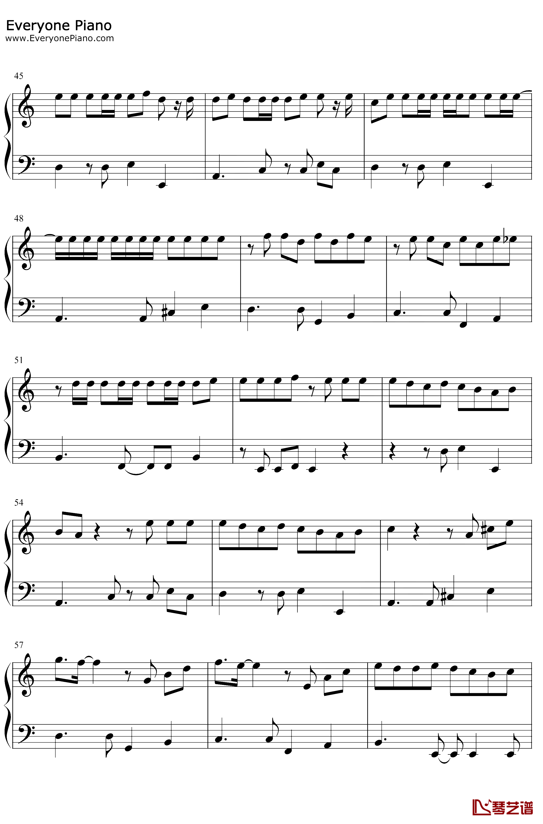 Mojito钢琴谱-周杰伦-完整版-周董新歌，再次导致QQ音乐服务器崩溃4