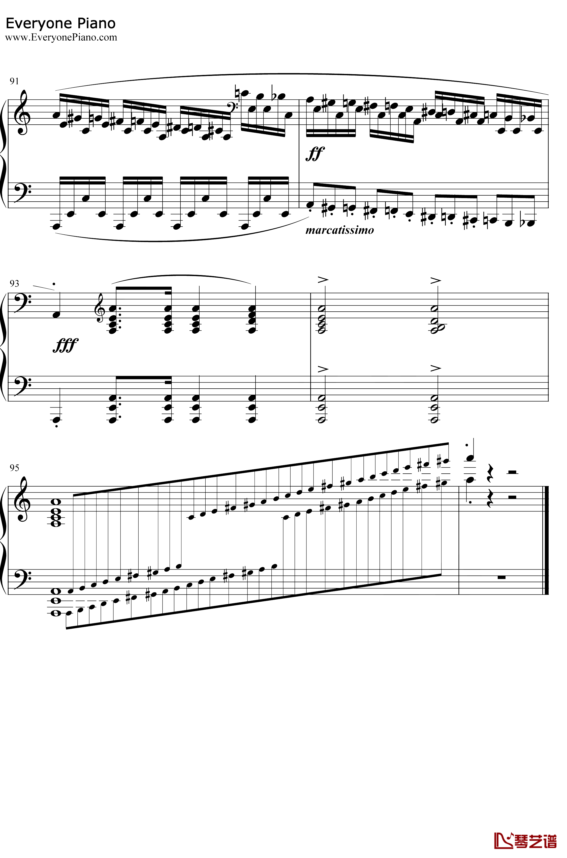 肖邦练习曲第23首钢琴谱-肖邦-肖邦练习曲第23首12