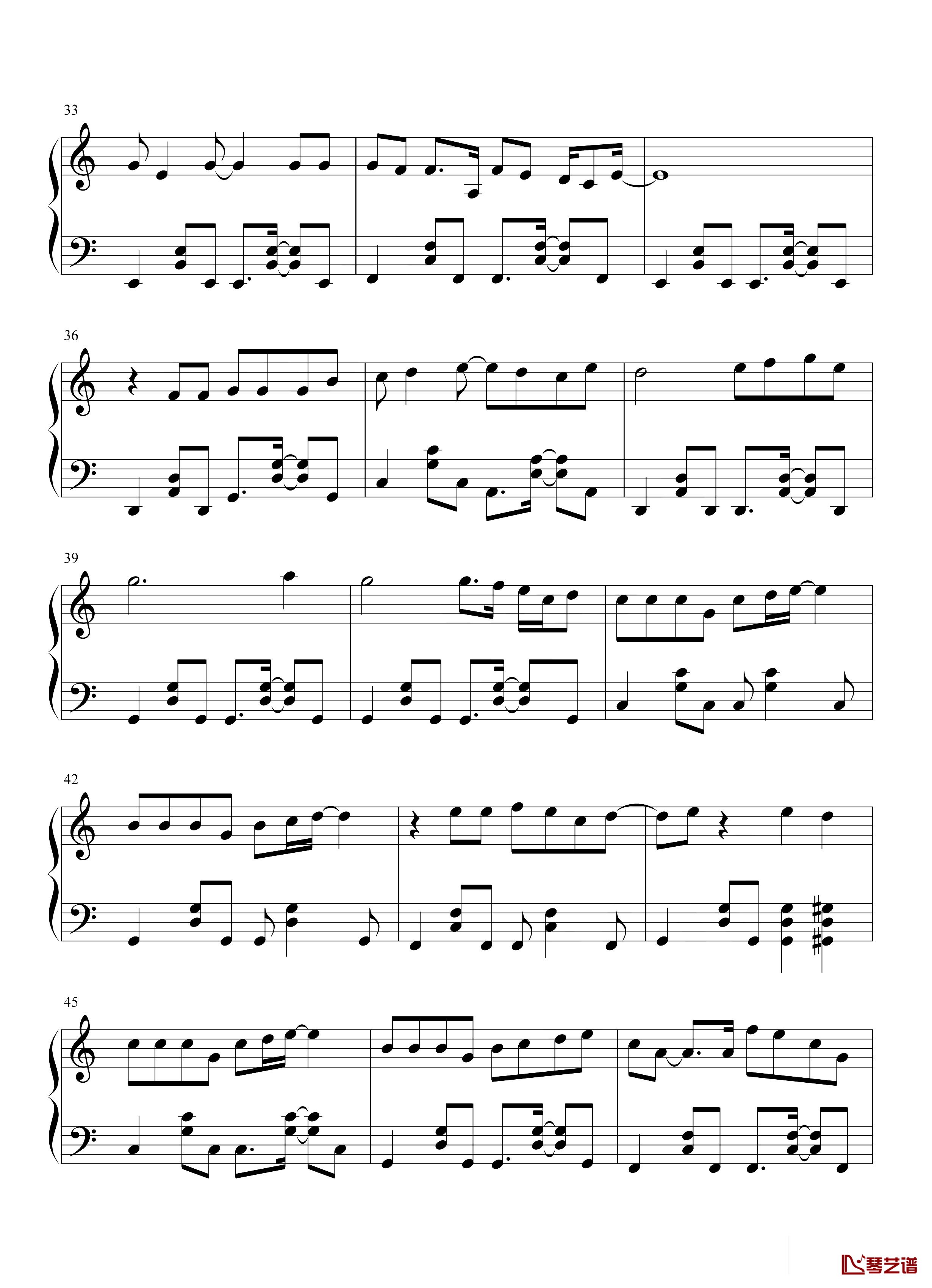 钢琴谱唯一-王力宏-王力宏最具流行度的作品之一!3