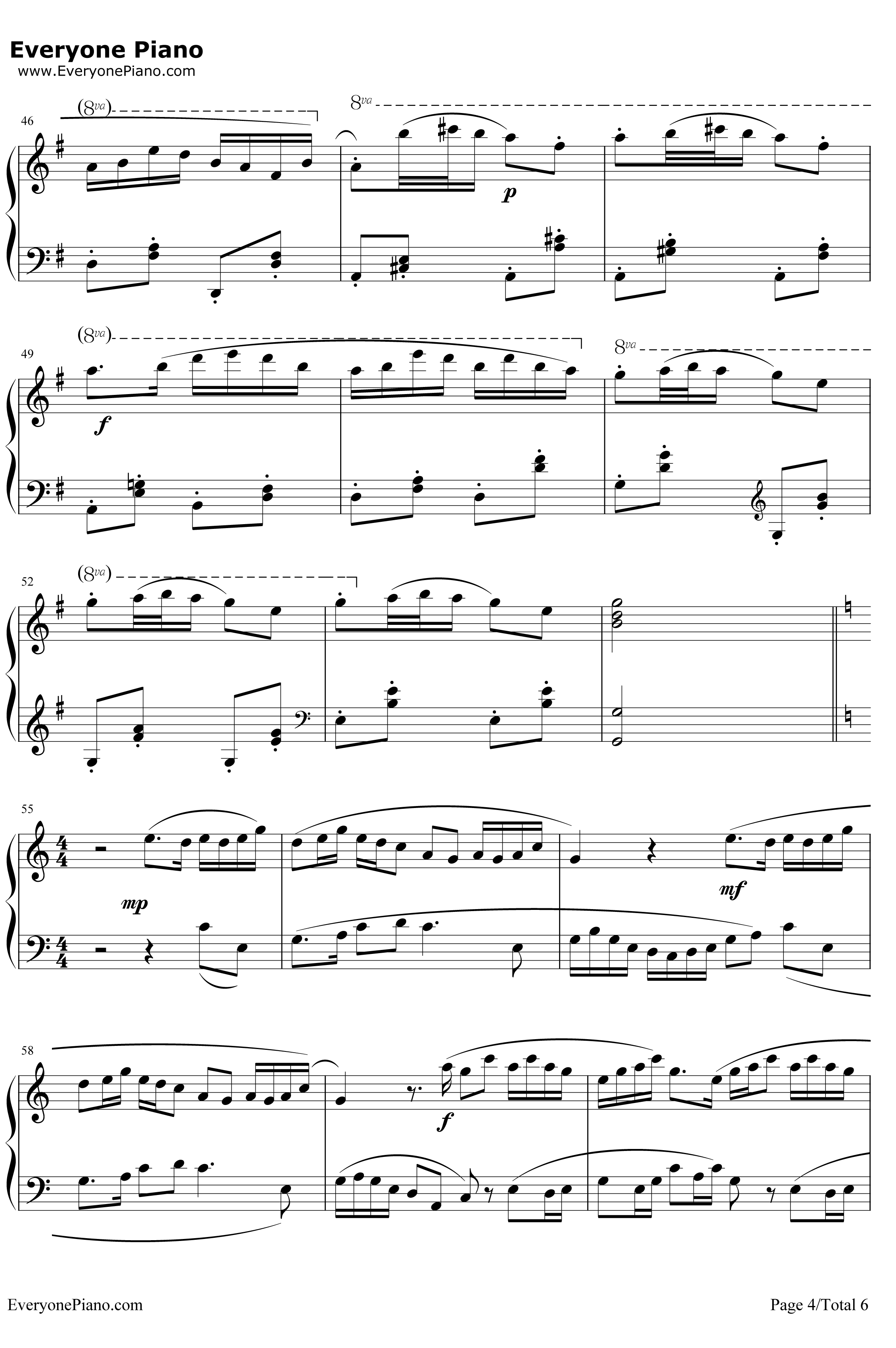 牧童短笛钢琴谱-贺绿汀-牧童之笛4