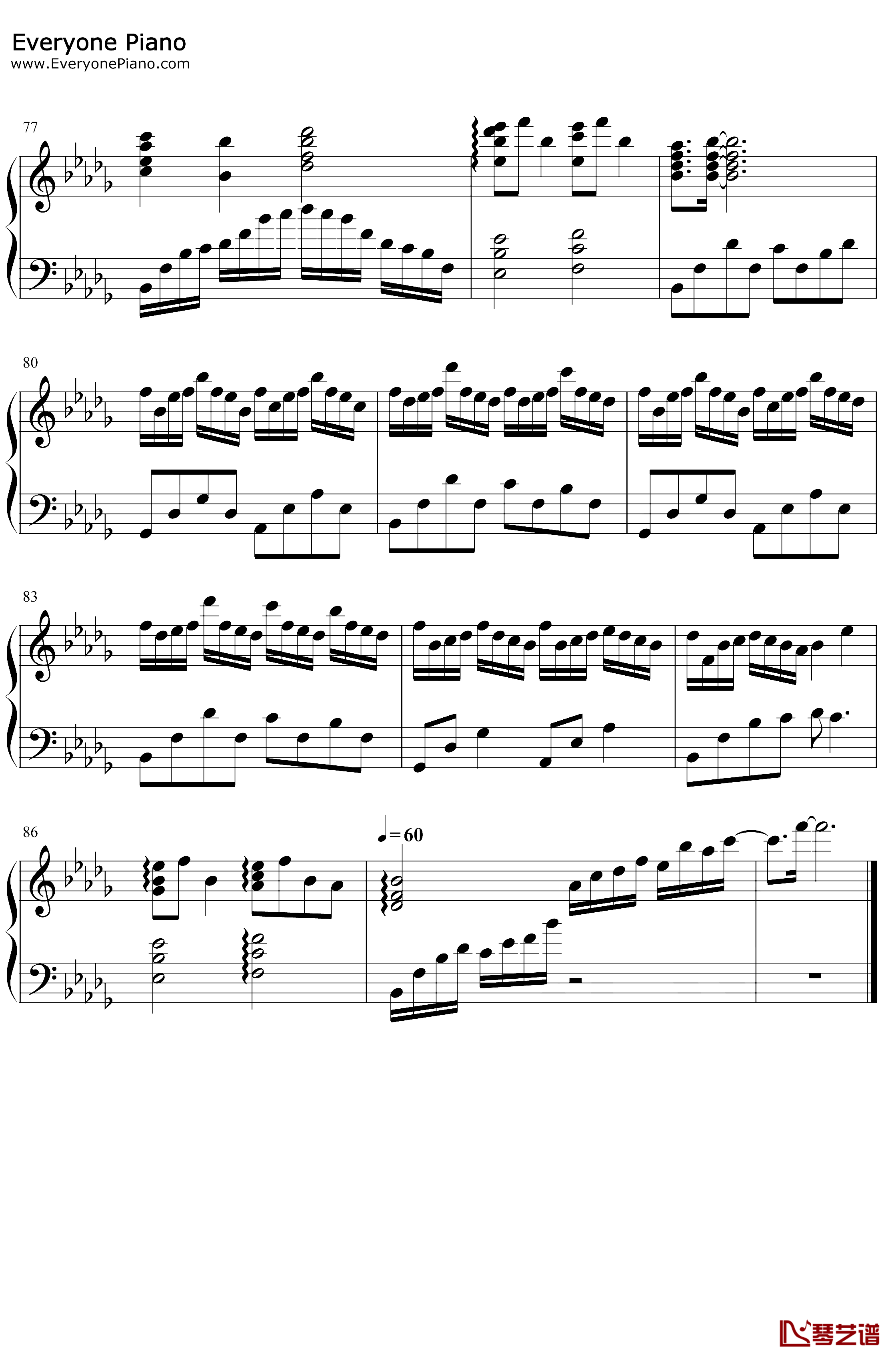 大鱼钢琴谱-周深-完美版5
