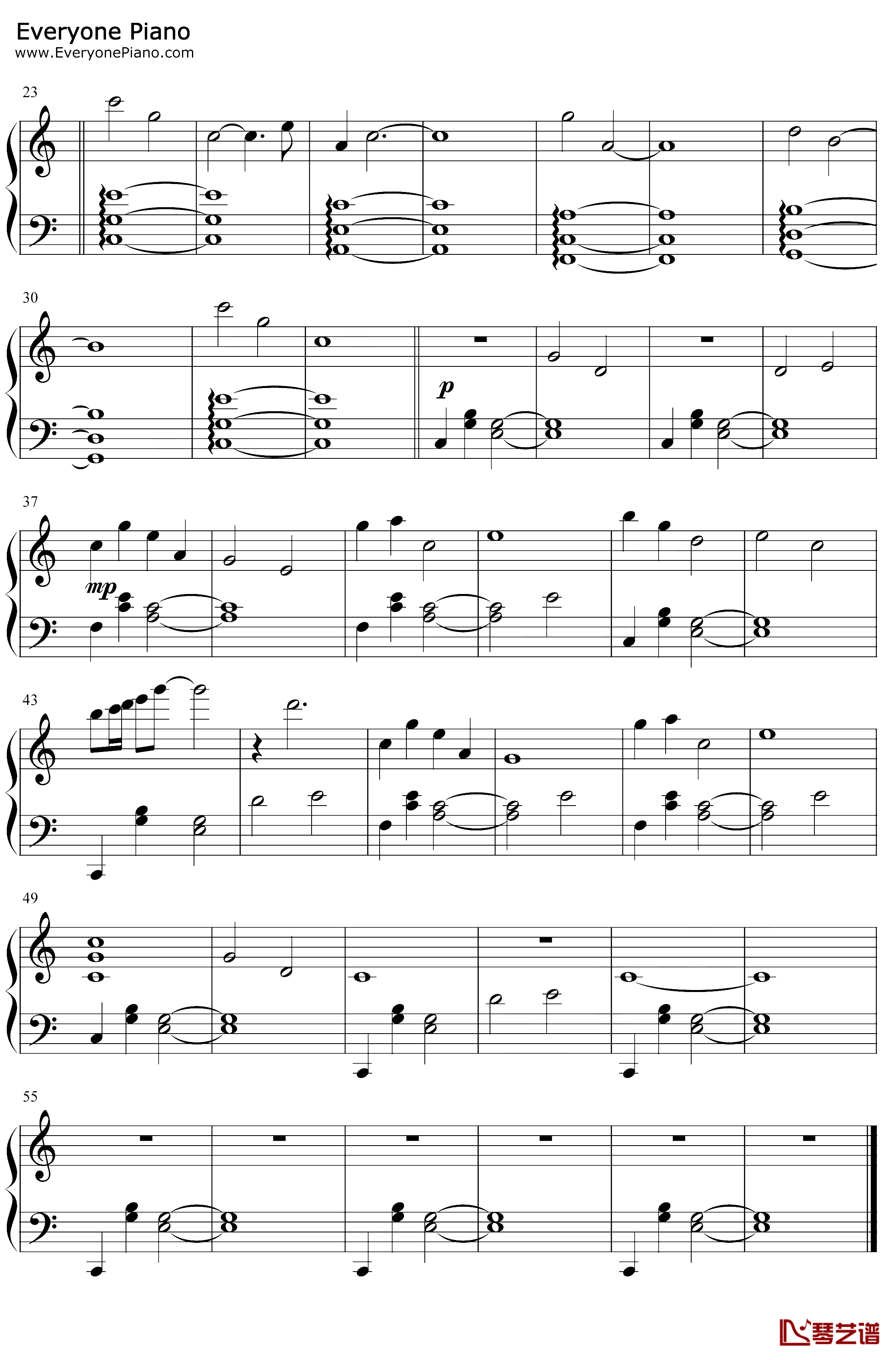Subwoofer Lullaby钢琴谱-C418-Minecraft-我的世界2