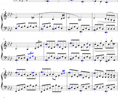悲怆第二乐章钢琴谱-贝多芬-简易版