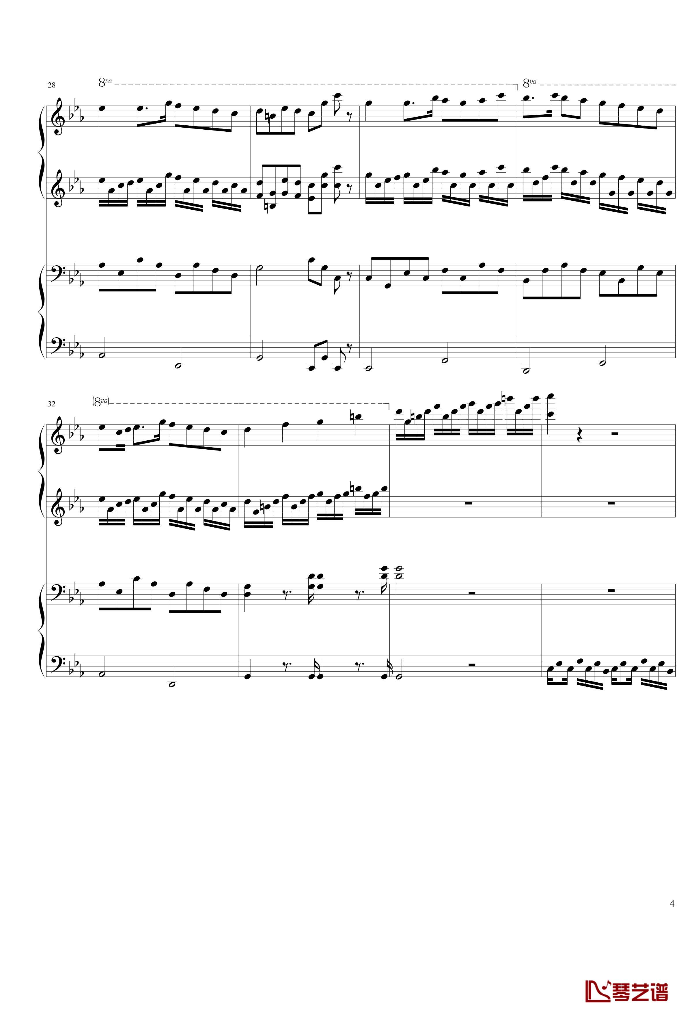 Croatian Rhapsody钢琴谱-马克西姆-Maksim·Mrvica4