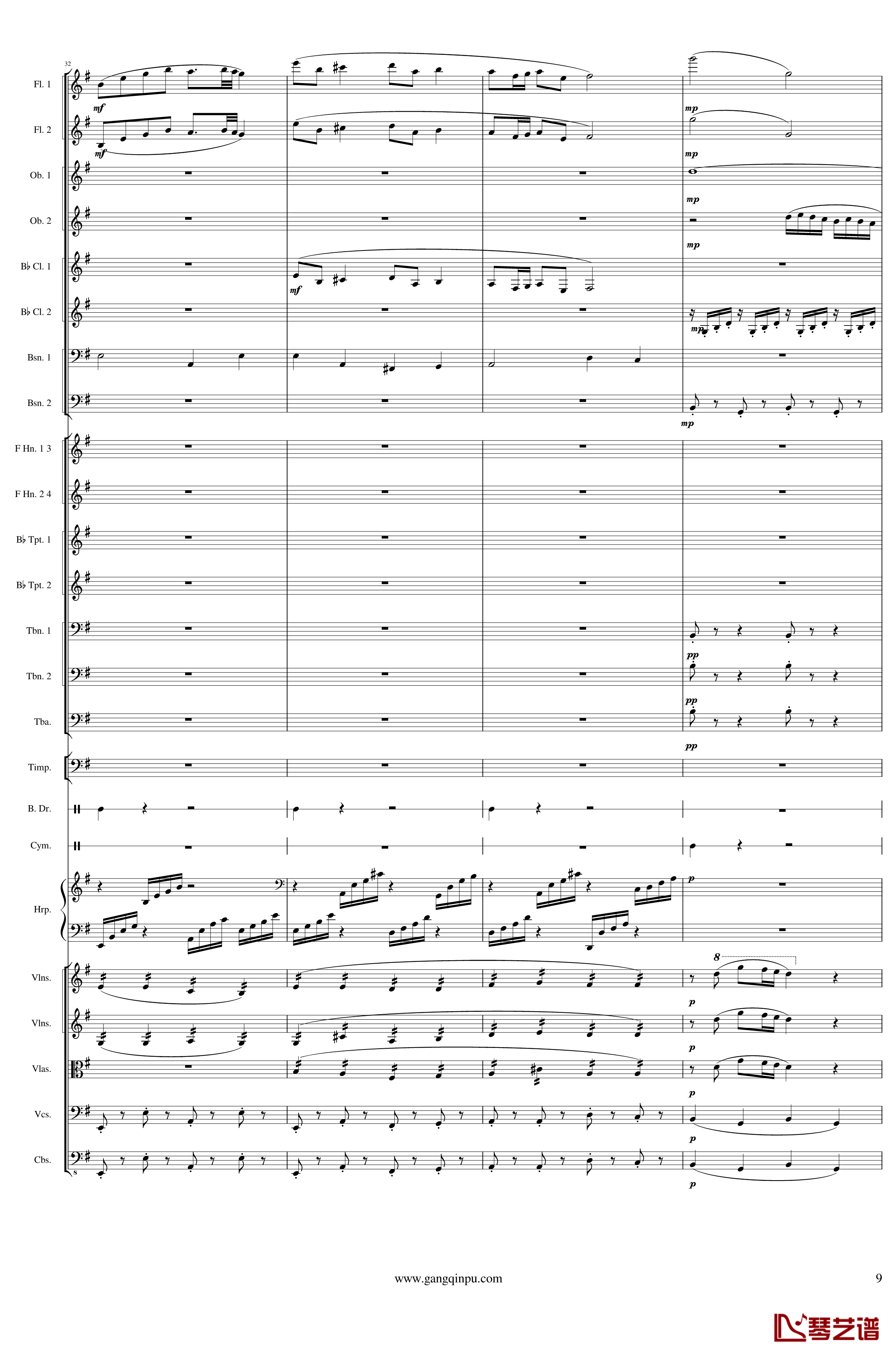 Capriccio Brilliant in E Minor, Op.94钢琴谱- I.Fetes-一个球9