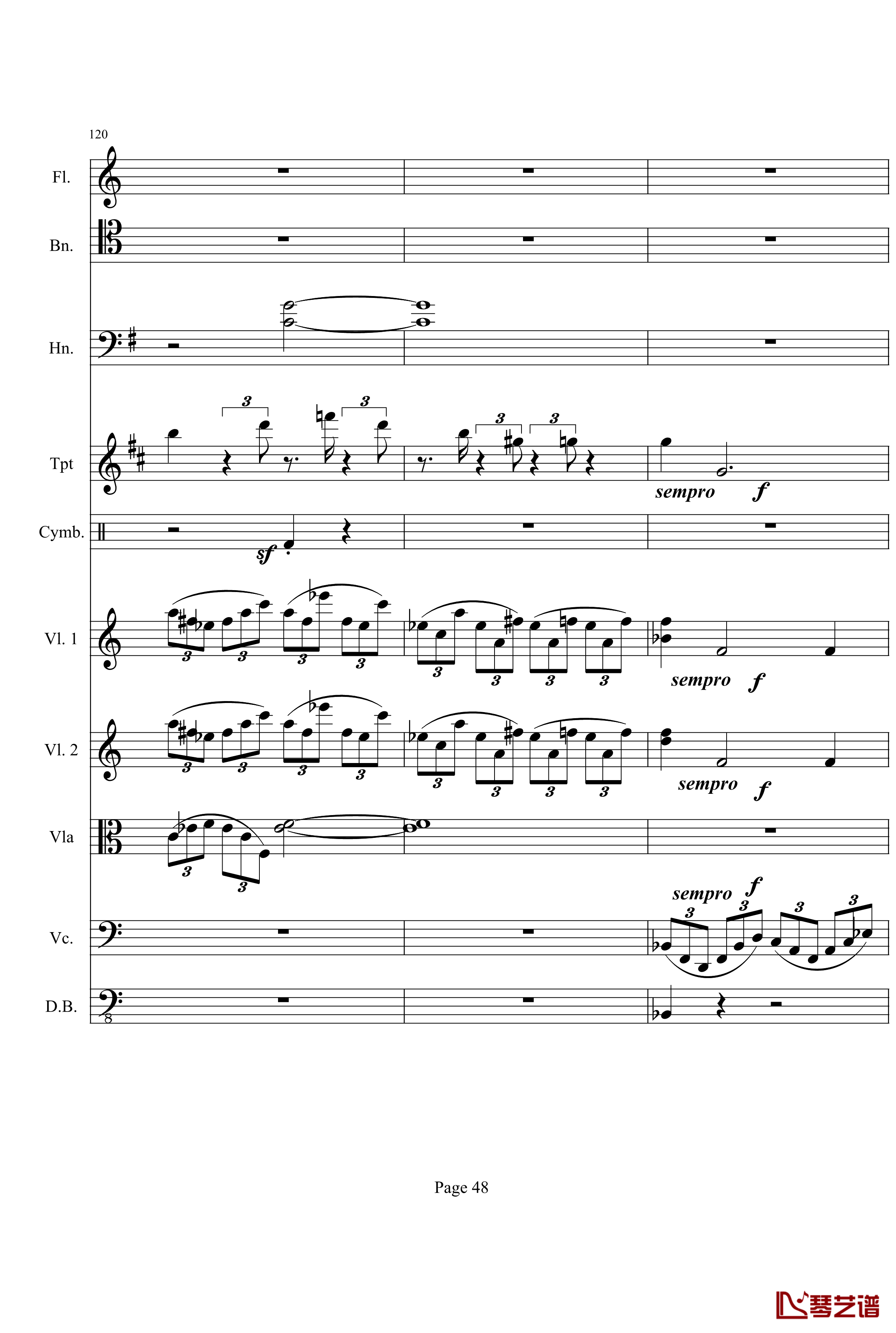 奏鸣曲之交响钢琴谱-第21首-Ⅰ-贝多芬-beethoven48