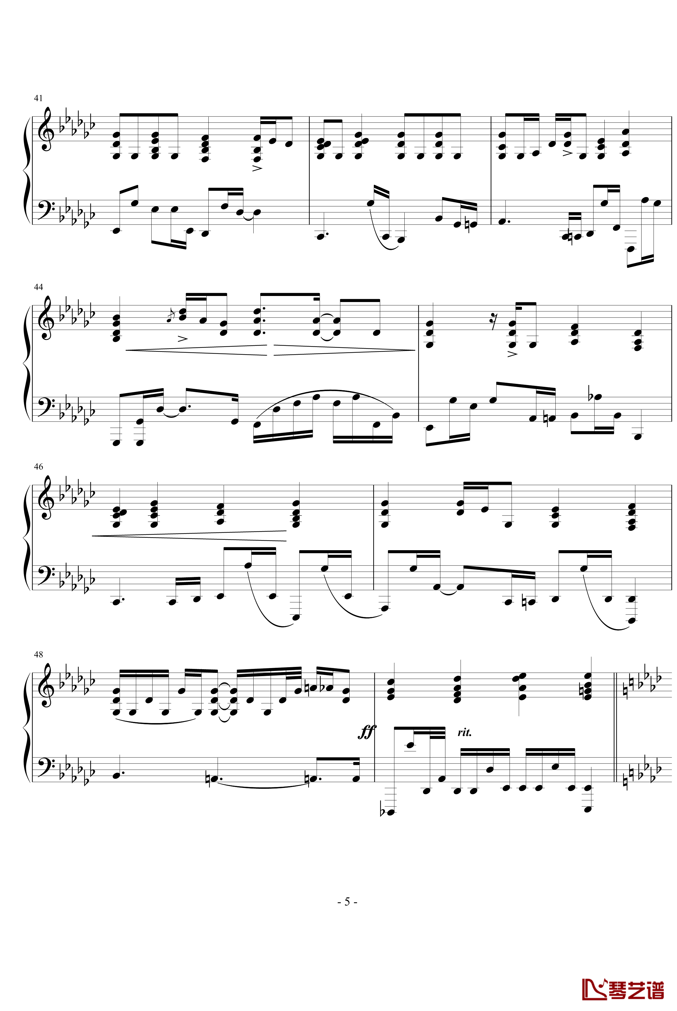 不懂钢琴谱-钢琴伴奏完美版Ver1.0-林俊杰5