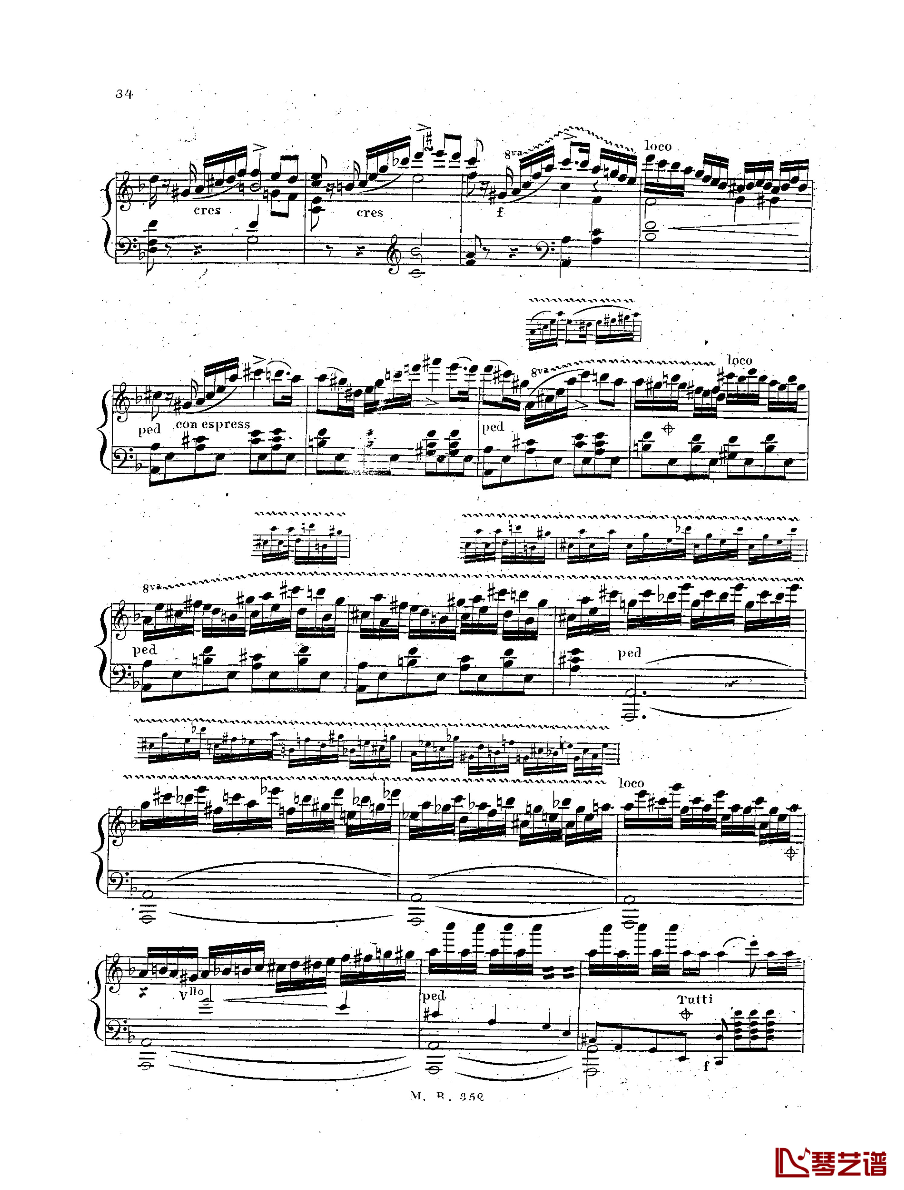  d小调第一钢琴协奏曲 Op.61  第三乐章钢琴谱-卡尔克布雷纳10