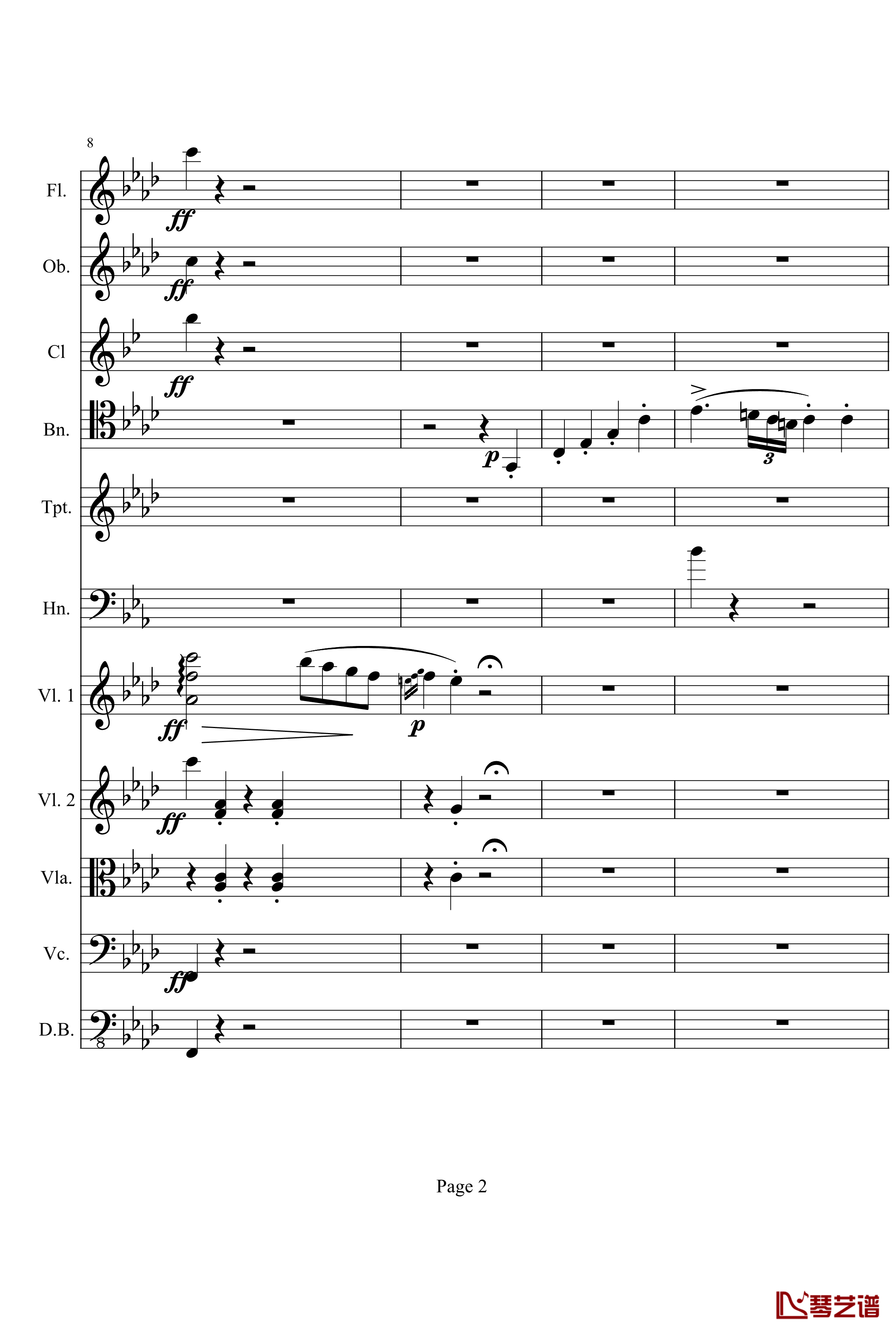 奏鸣曲之交响钢琴谱-第1首-Ⅰ-贝多芬-beethoven2
