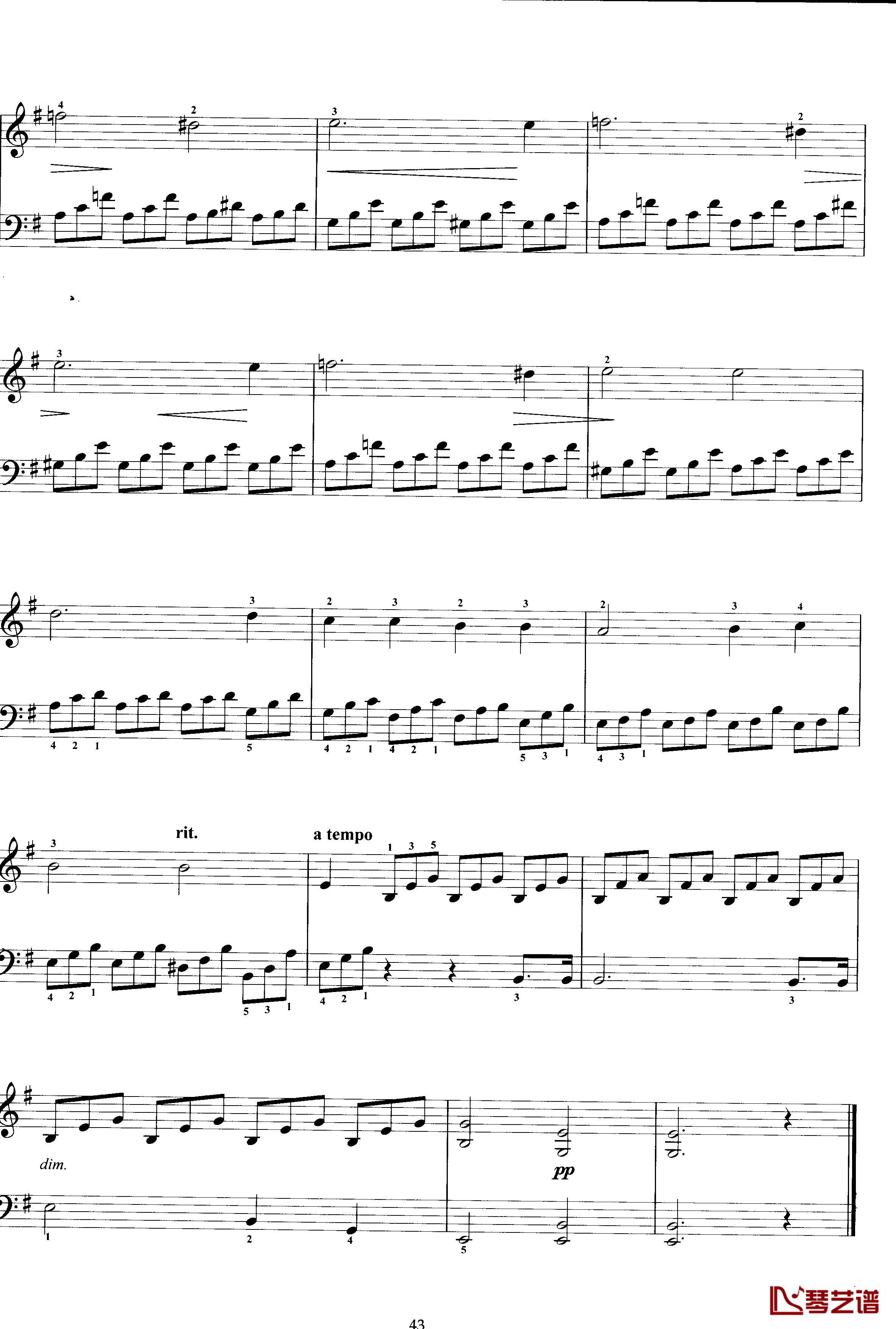 我也能弹贝多芬钢琴谱-简易改编-贝多芬-beethoven8