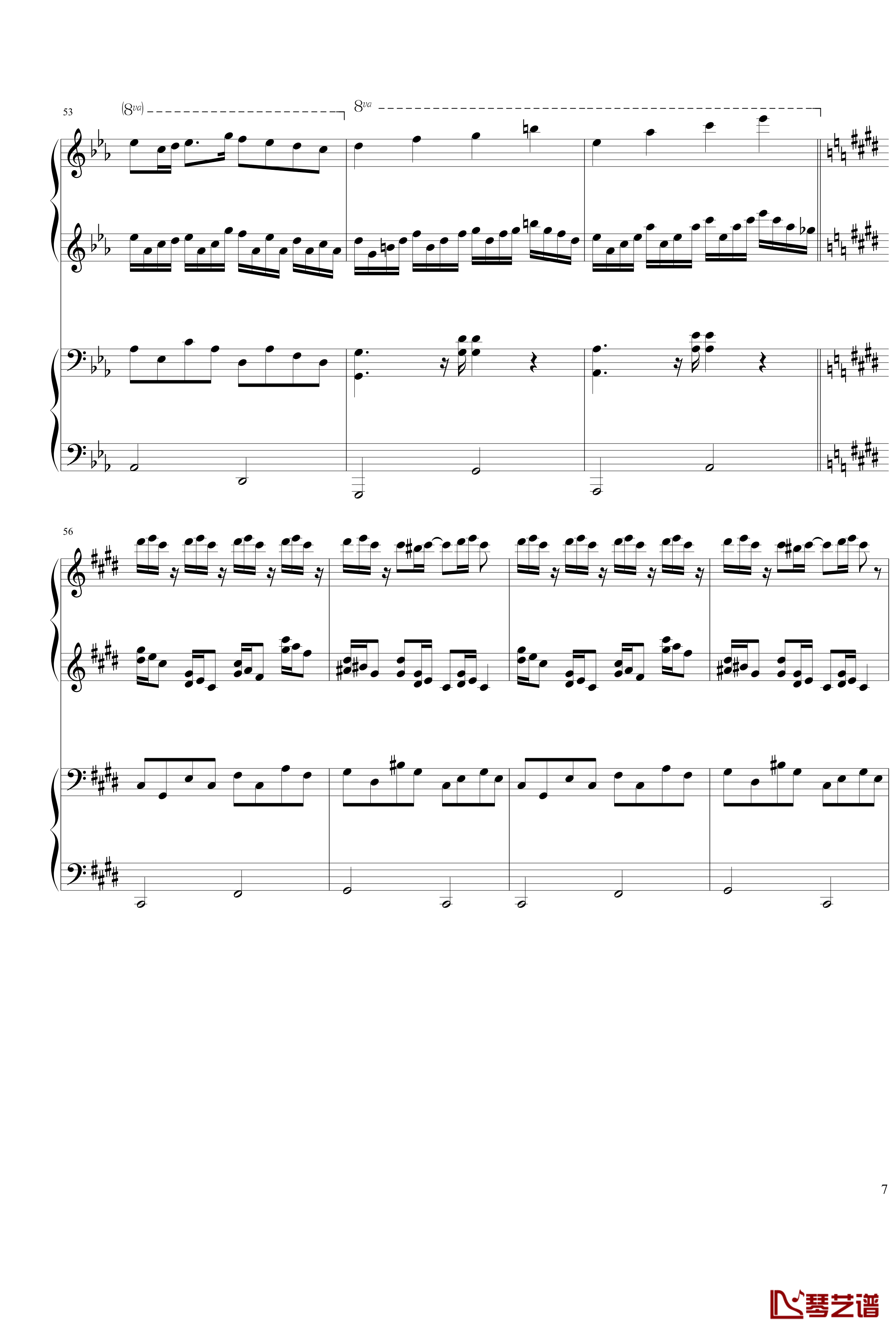 Croatian Rhapsody钢琴谱-马克西姆-Maksim·Mrvica7