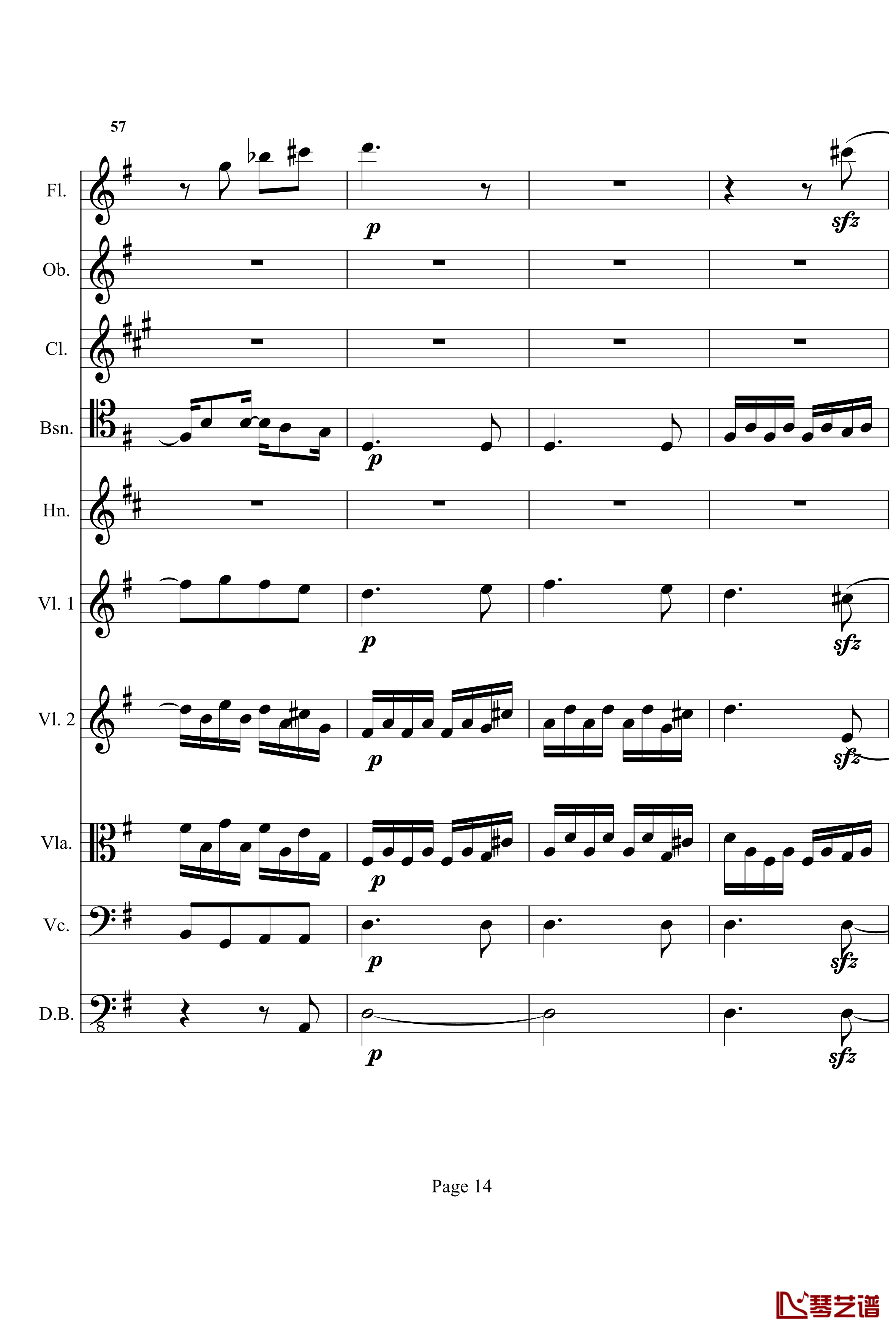 奏鸣曲之交响钢琴谱- 第十首-Ⅰ-贝多芬-beethoven14