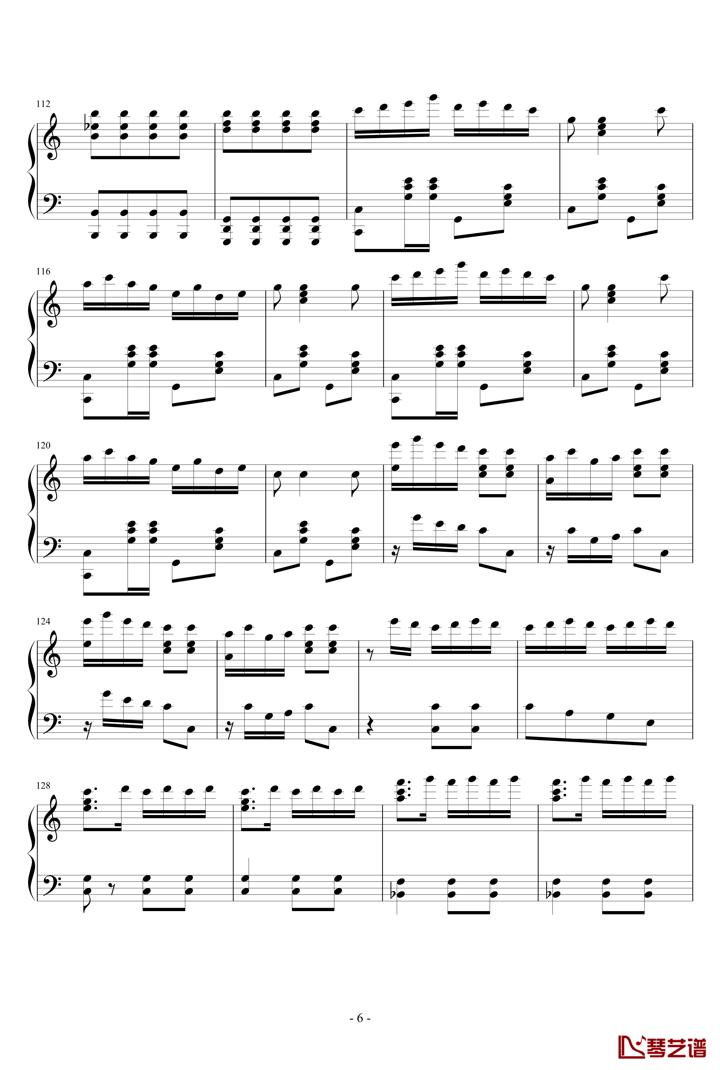 春节序曲钢琴谱-钢琴-x.i.杰6