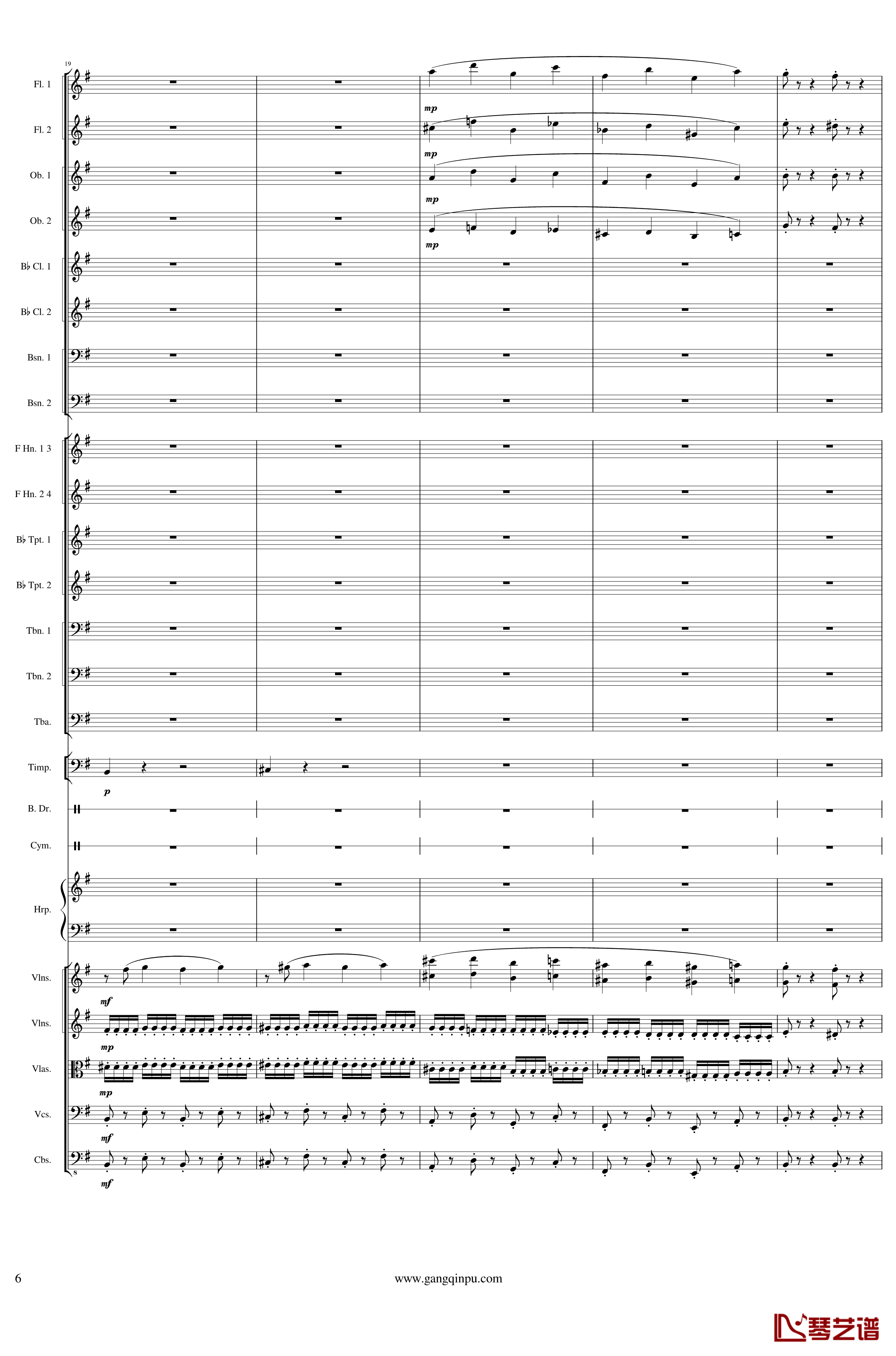 Capriccio Brilliant in E Minor, Op.94钢琴谱- I.Fetes-一个球6