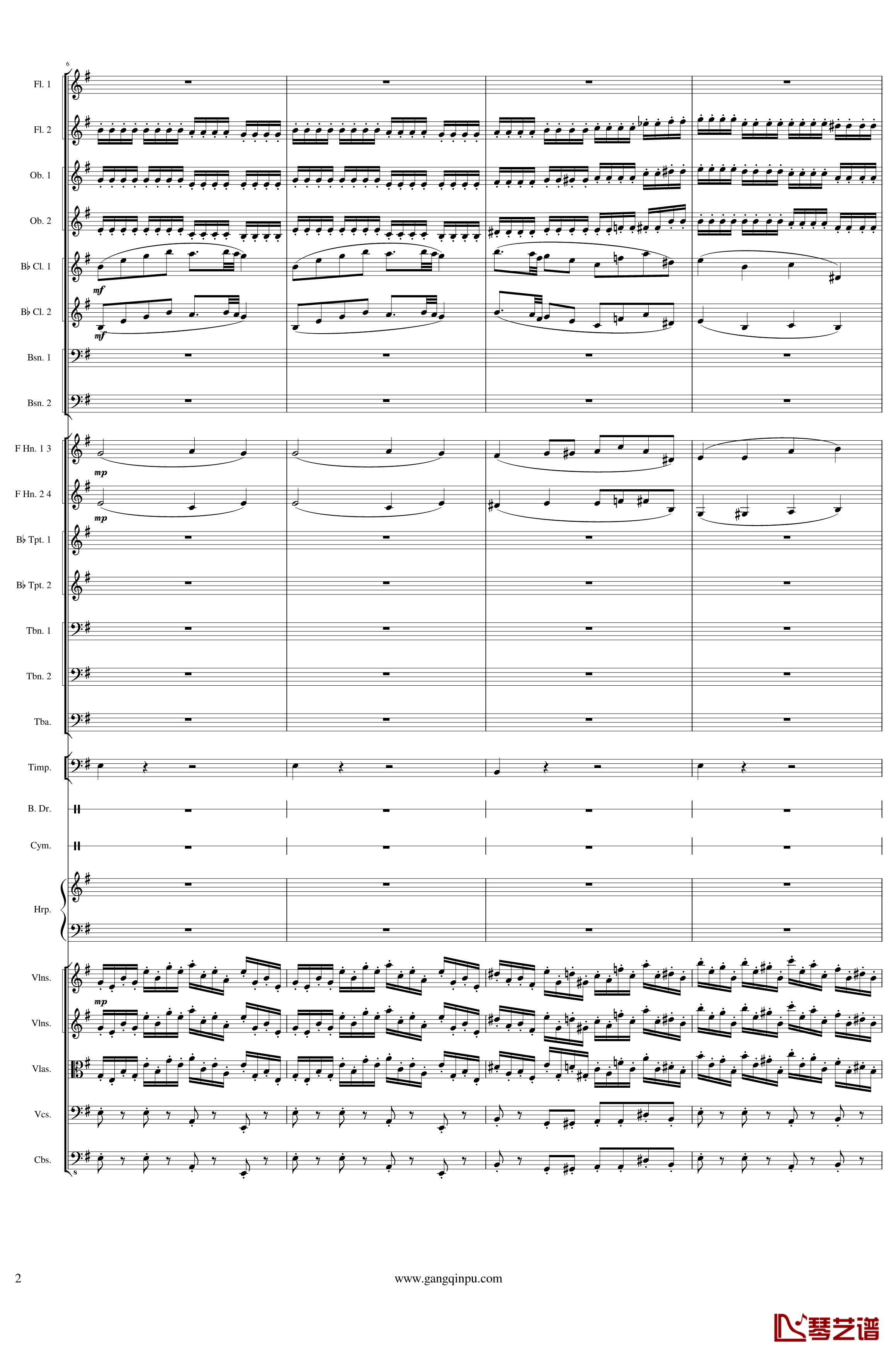 Capriccio Brilliant in E Minor, Op.94钢琴谱- I.Fetes-一个球2