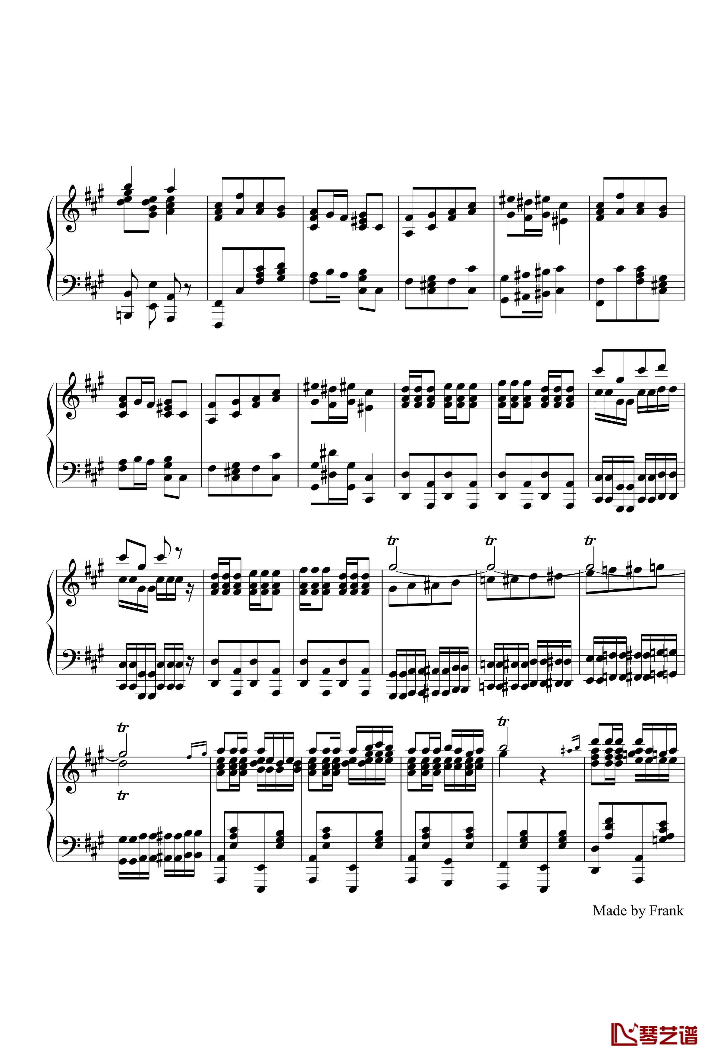 卡门序曲钢琴谱-比才-Bizet3