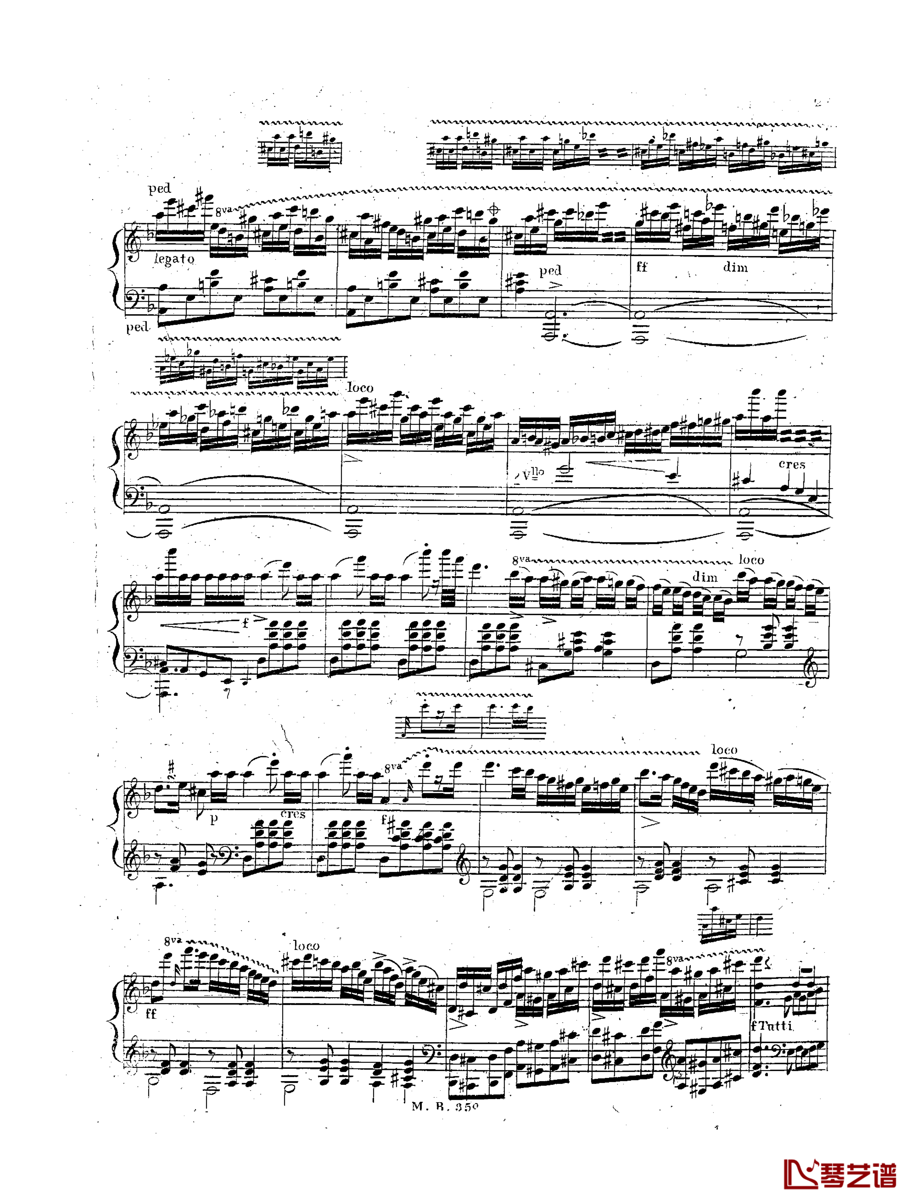  d小调第一钢琴协奏曲 Op.61  第三乐章钢琴谱-卡尔克布雷纳3
