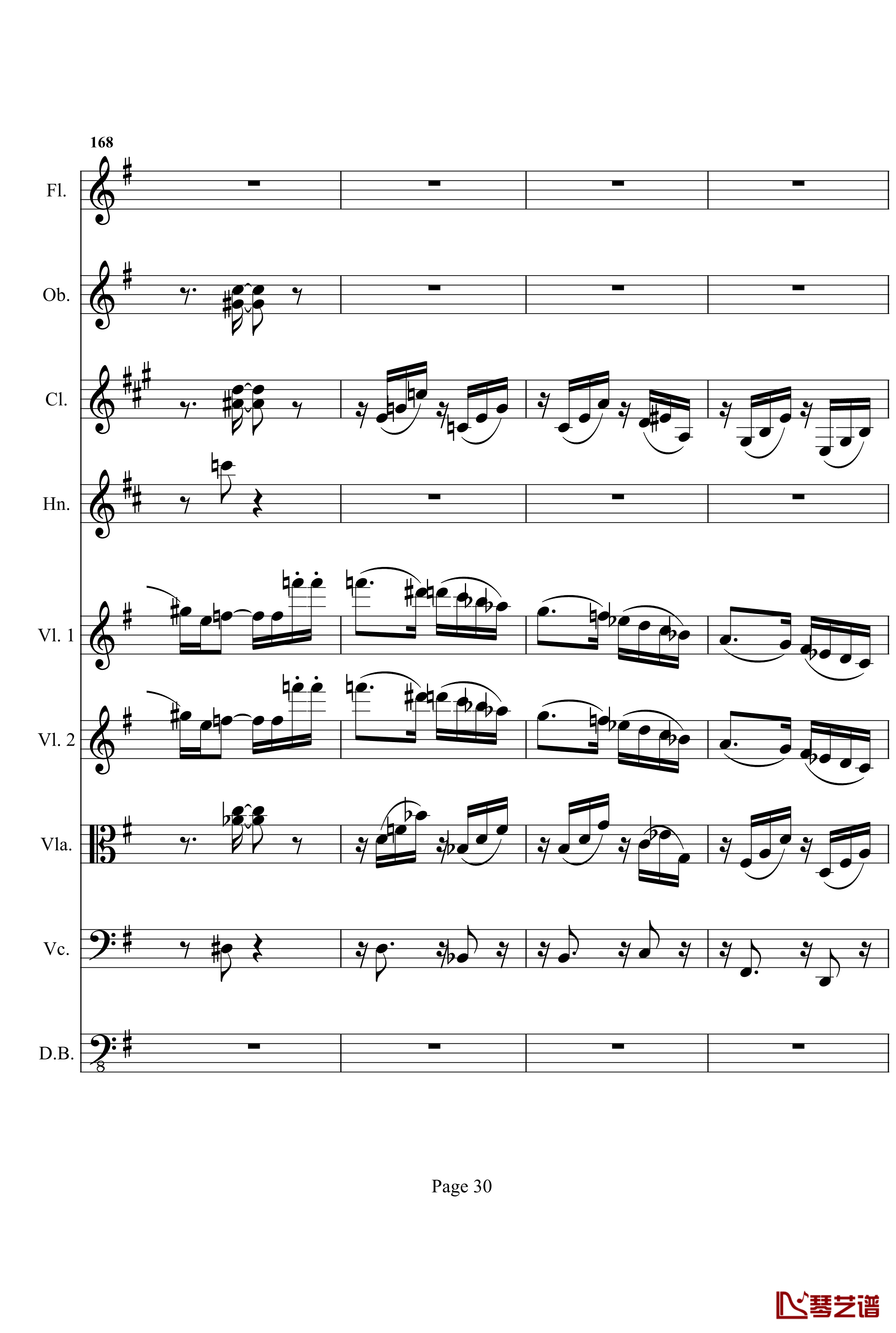 奏鸣曲之交响钢琴谱- 第十首-Ⅰ-贝多芬-beethoven30