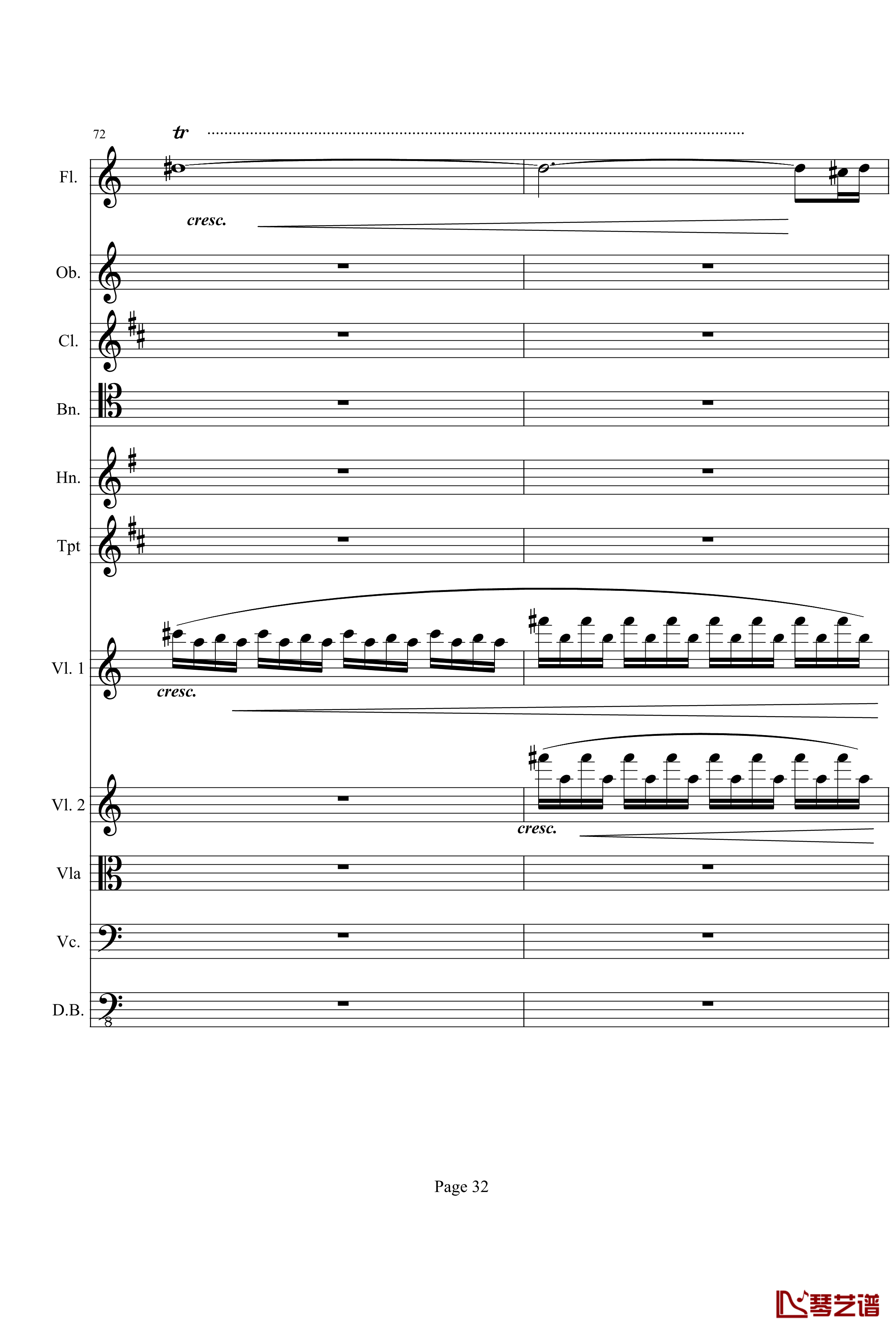 奏鸣曲之交响钢琴谱-第21首-Ⅰ-贝多芬-beethoven32