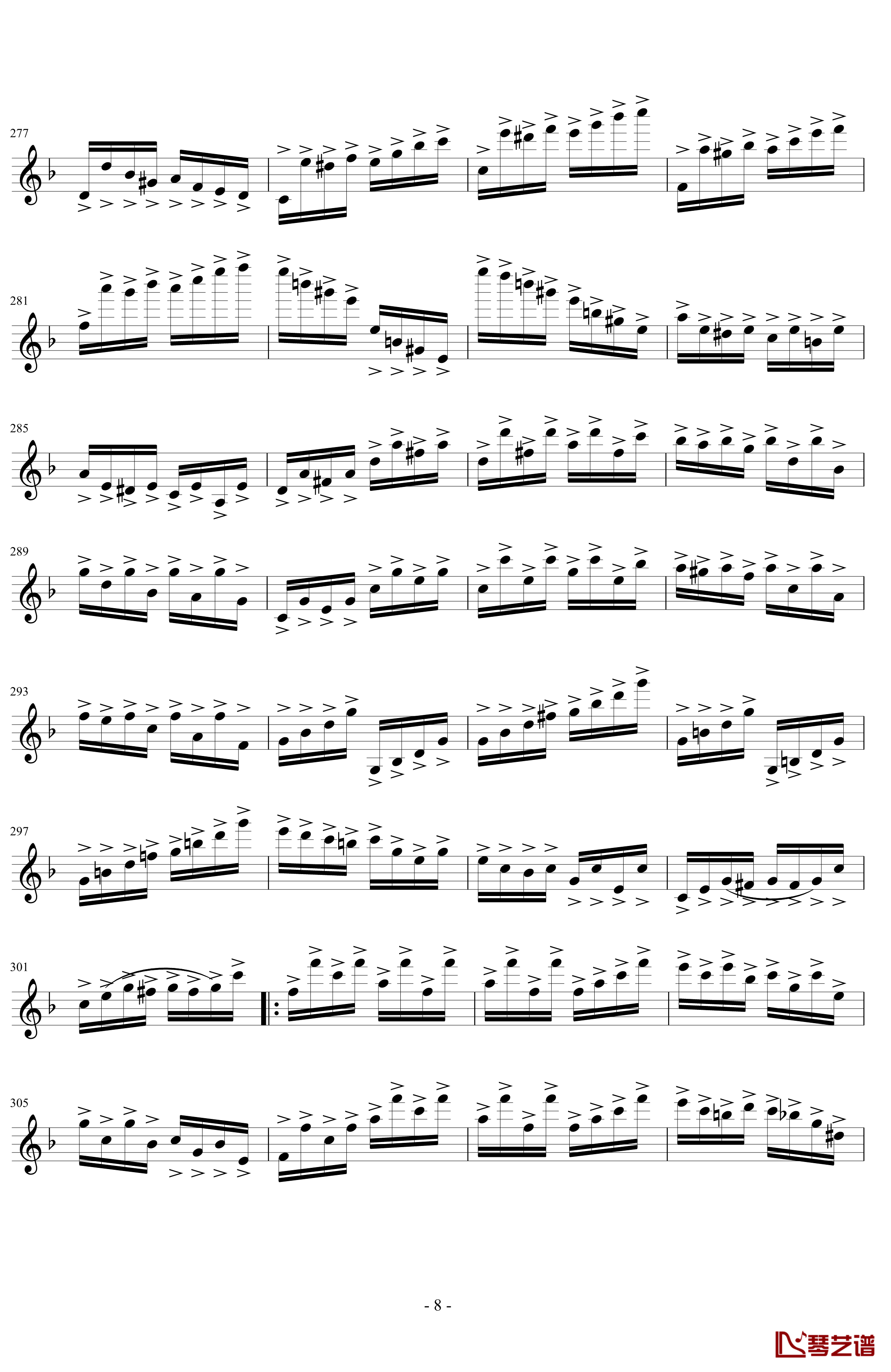 幽默变奏曲钢琴谱-DXF8