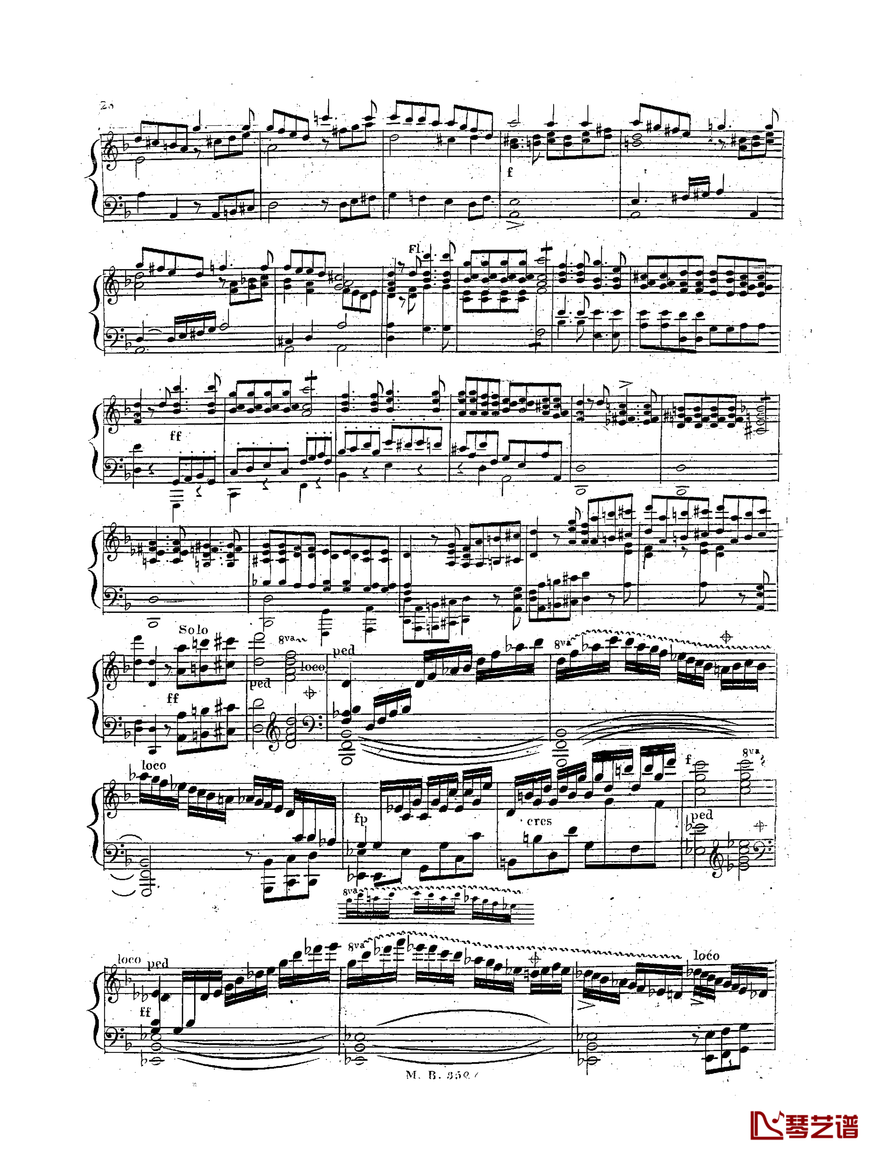  d小调第一钢琴协奏曲 Op.61  第三乐章钢琴谱-卡尔克布雷纳4