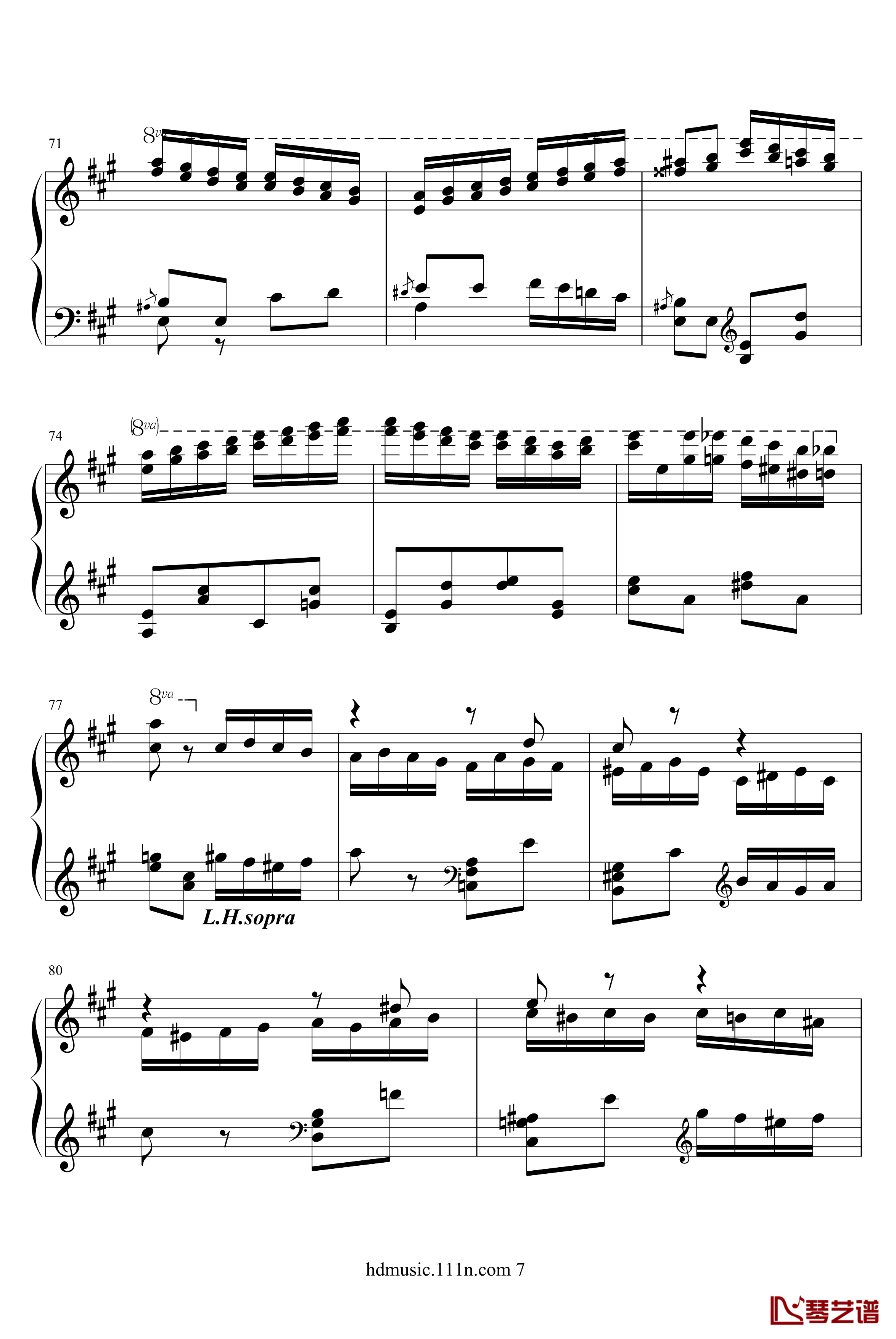 土耳其进行曲钢琴谱-原版-瓦洛多斯7