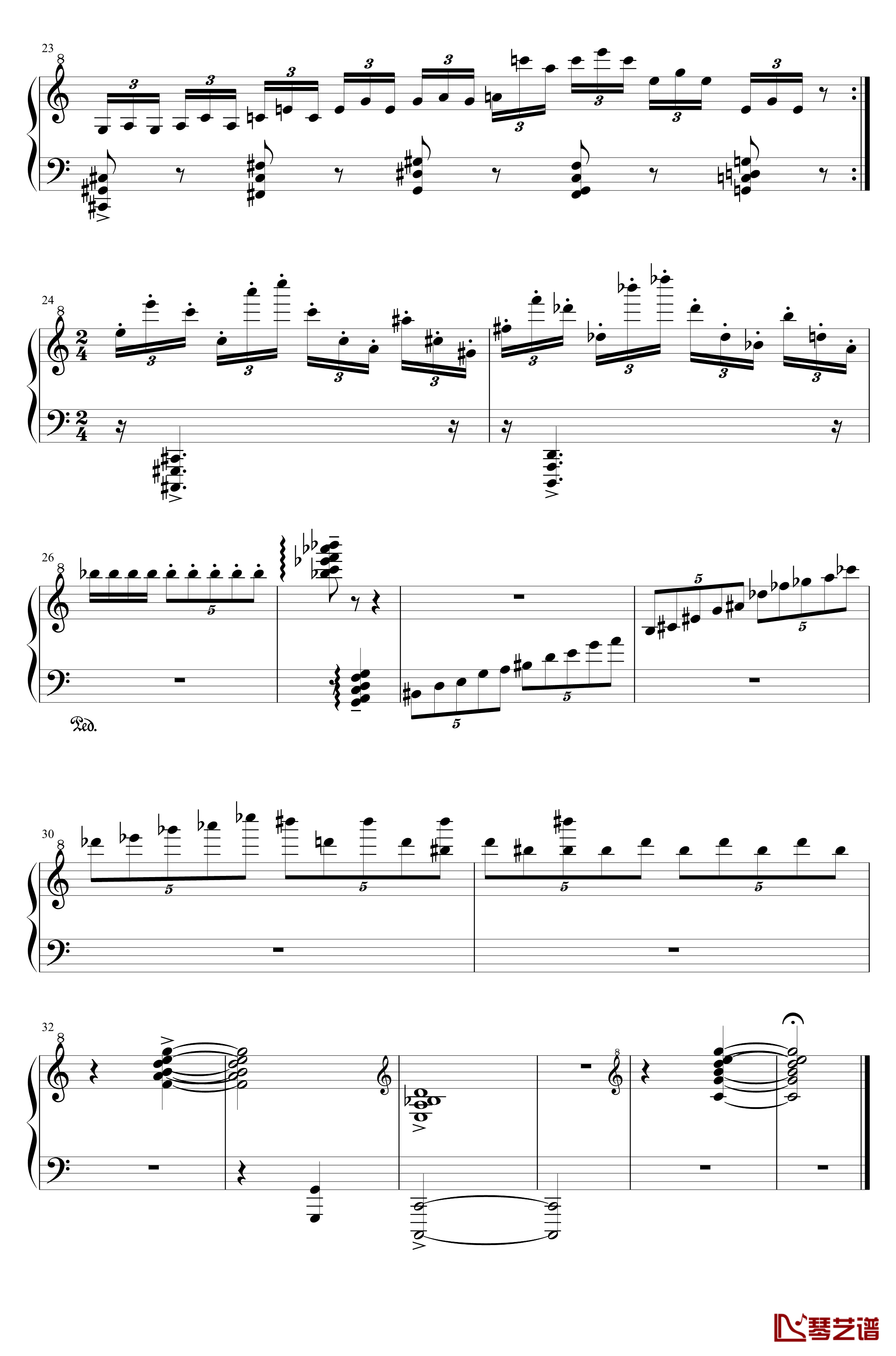 微澜钢琴谱-佚名3