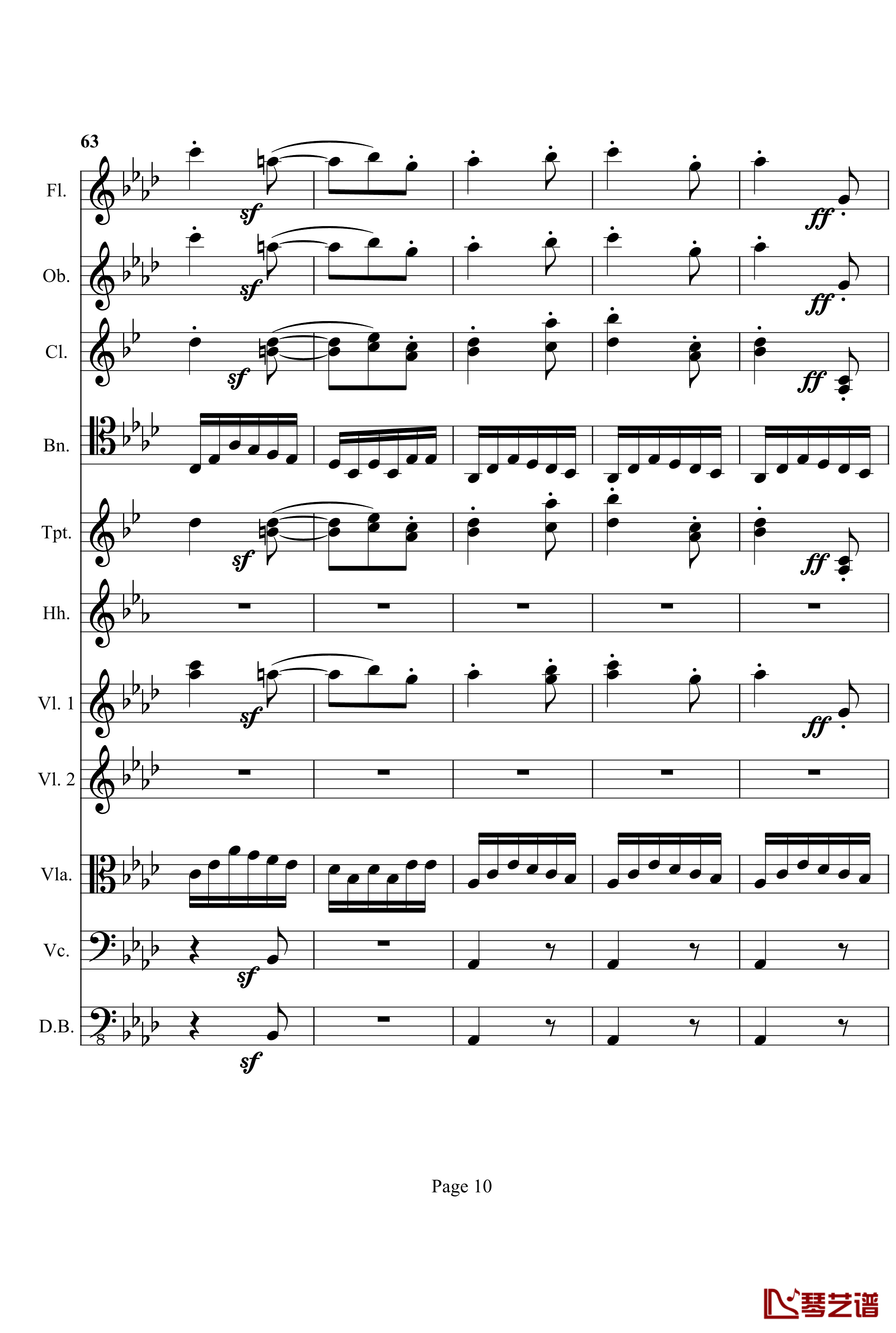 奏鸣曲之交响钢琴谱-第12首-Ⅱ-贝多芬-beethoven10