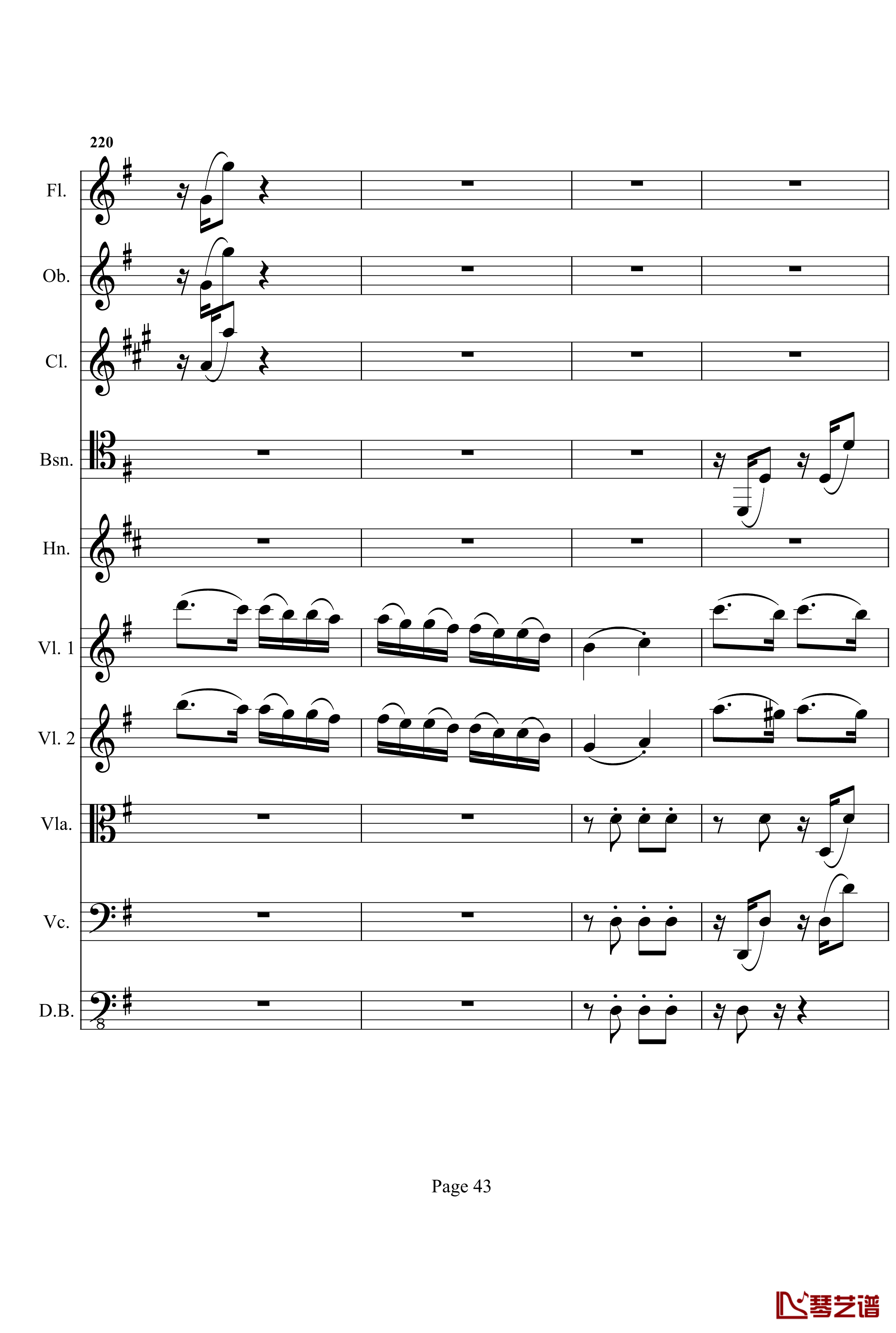 奏鸣曲之交响钢琴谱- 第十首-Ⅰ-贝多芬-beethoven43