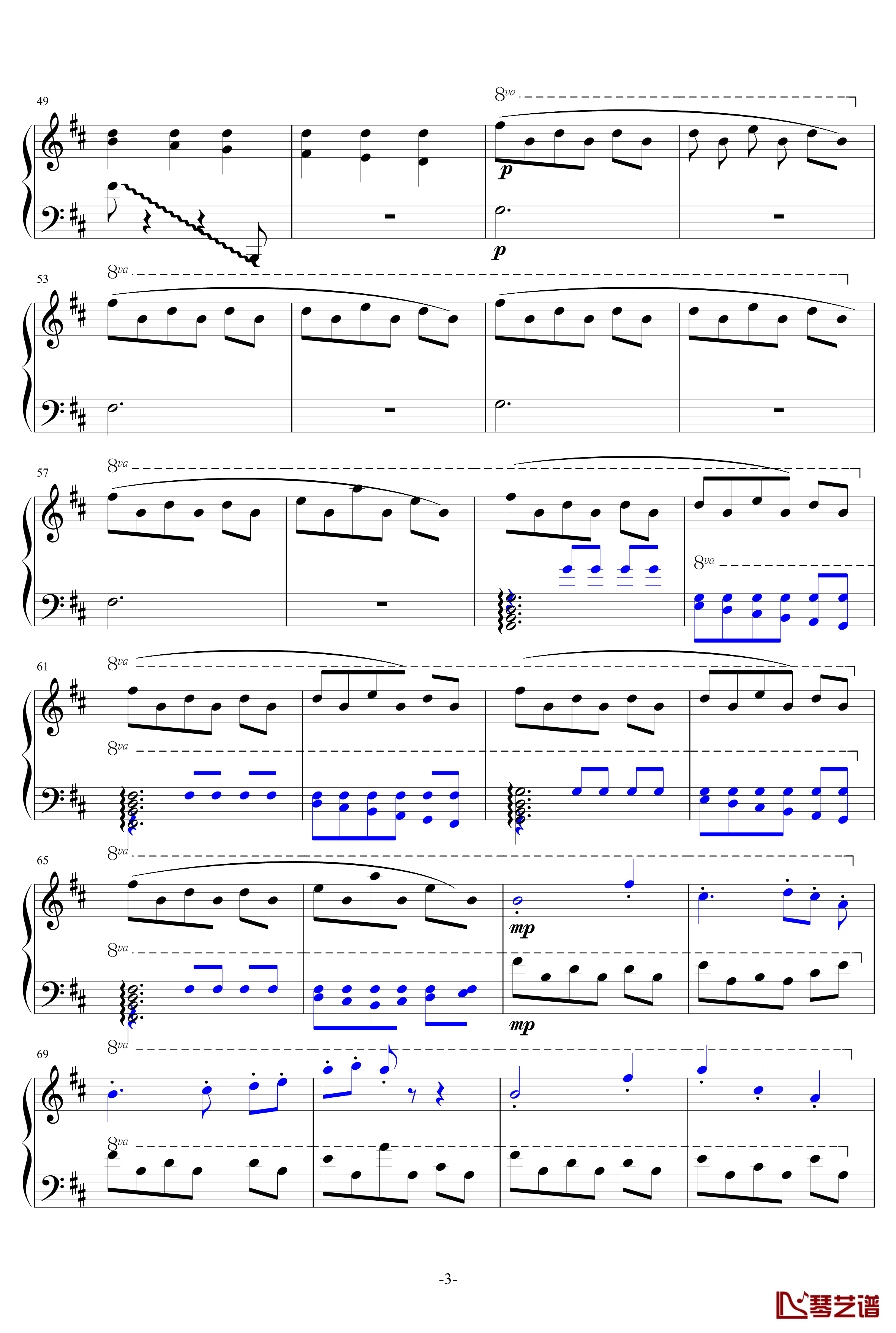 遠い空へ Piano Version钢琴谱-三輪学 / Bruno Wen-li3