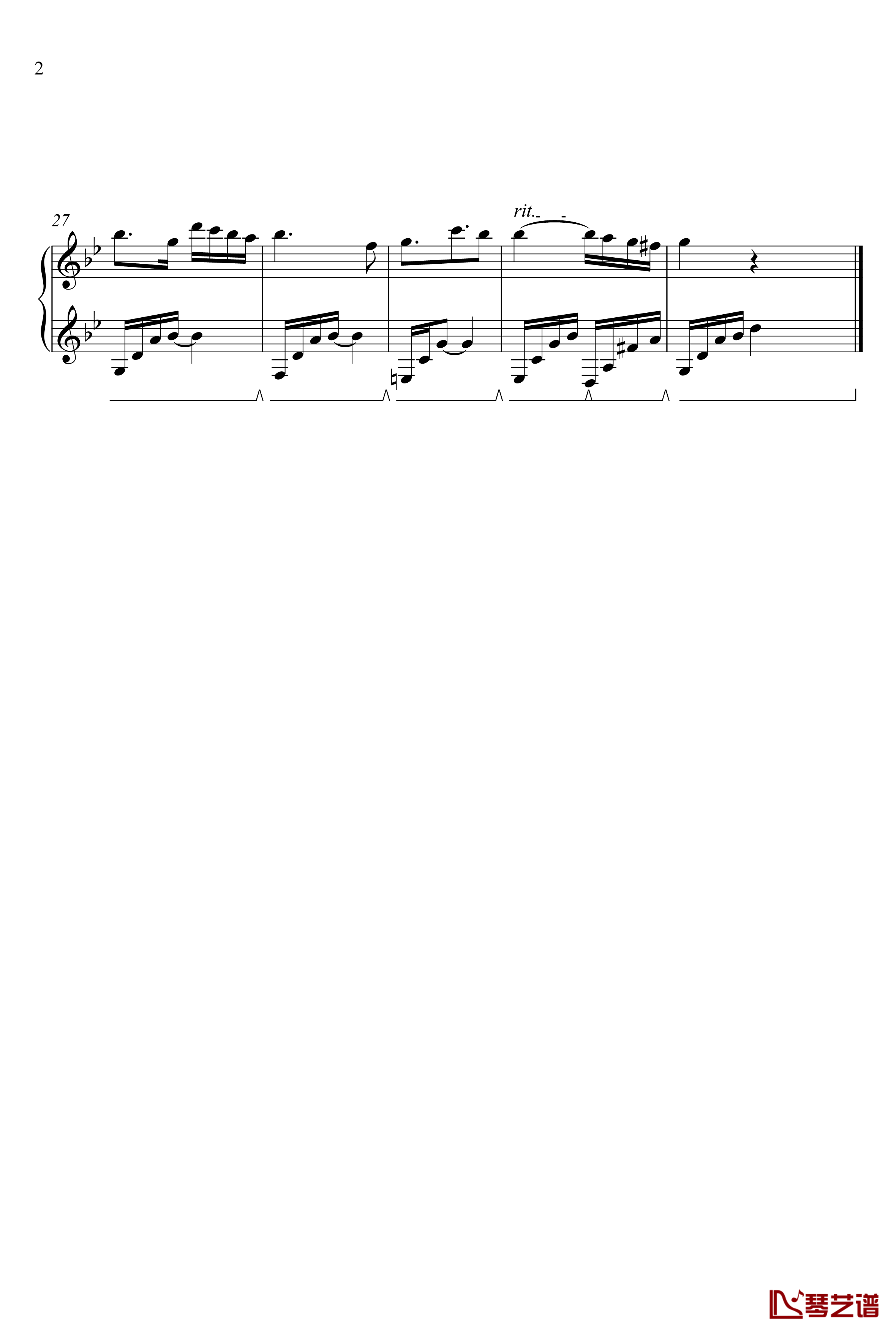  Bagatelle No. 2钢琴谱-漆政-Z42