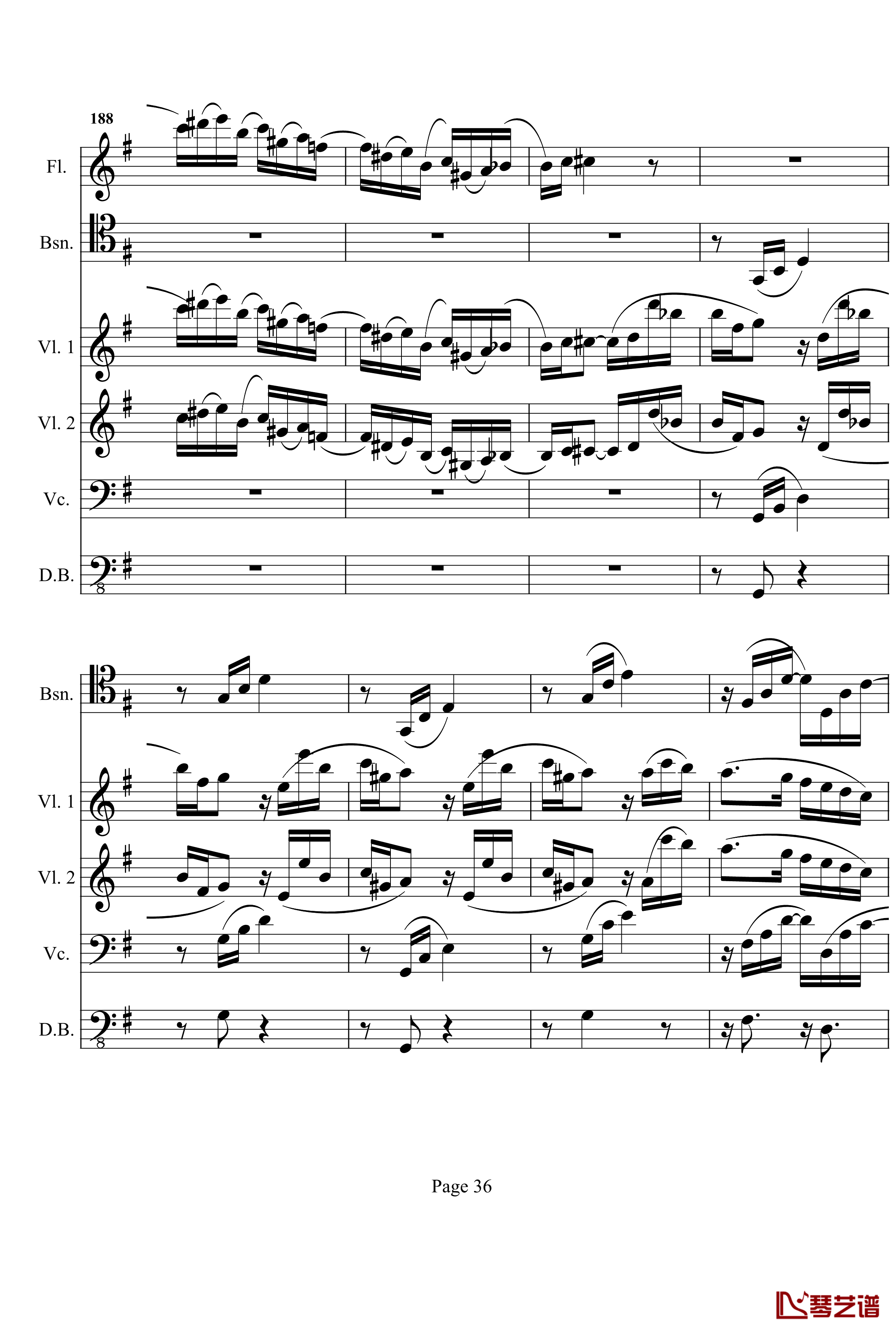 奏鸣曲之交响钢琴谱- 第十首-Ⅰ-贝多芬-beethoven36