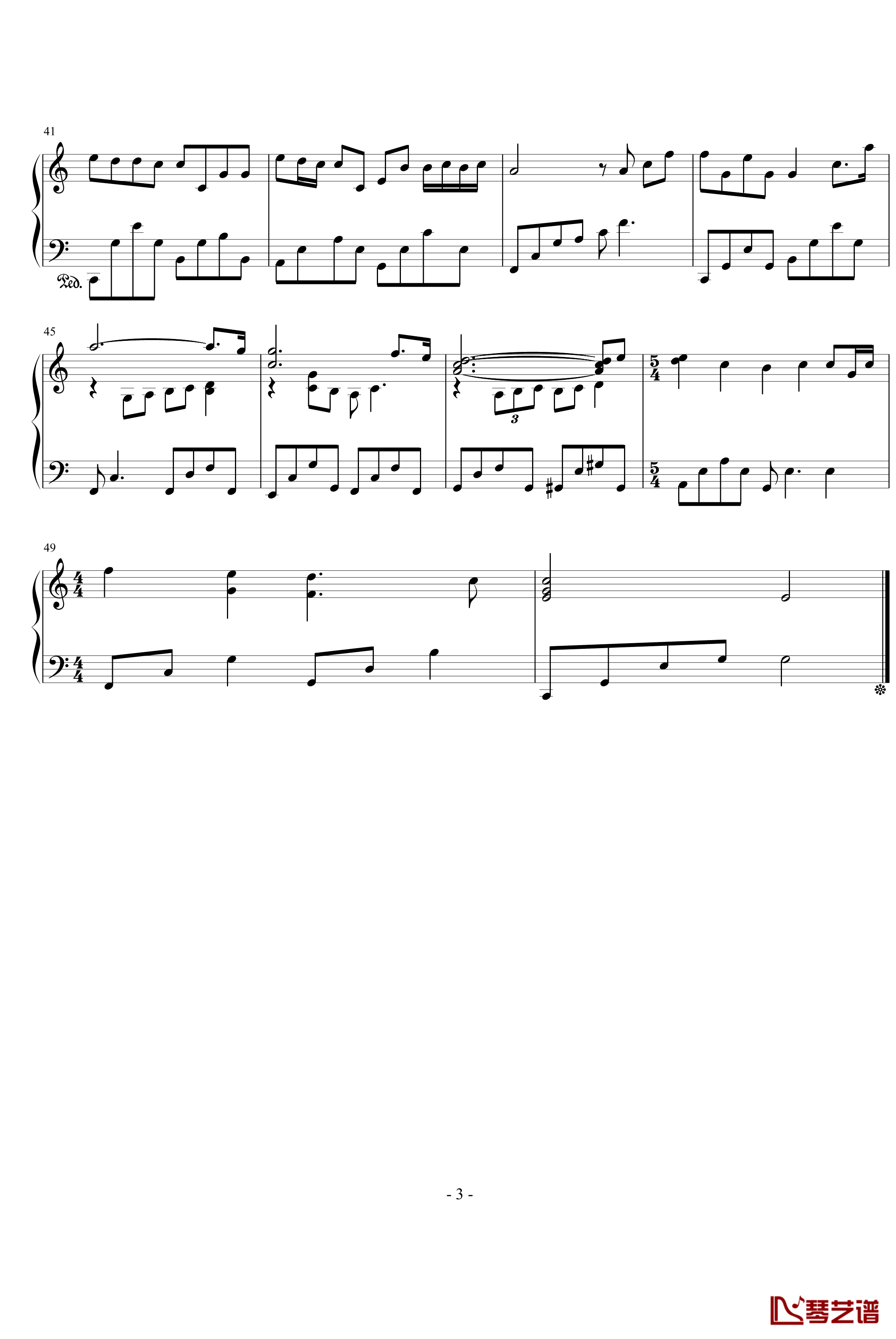 Gabriel钢琴谱-Yiruma3