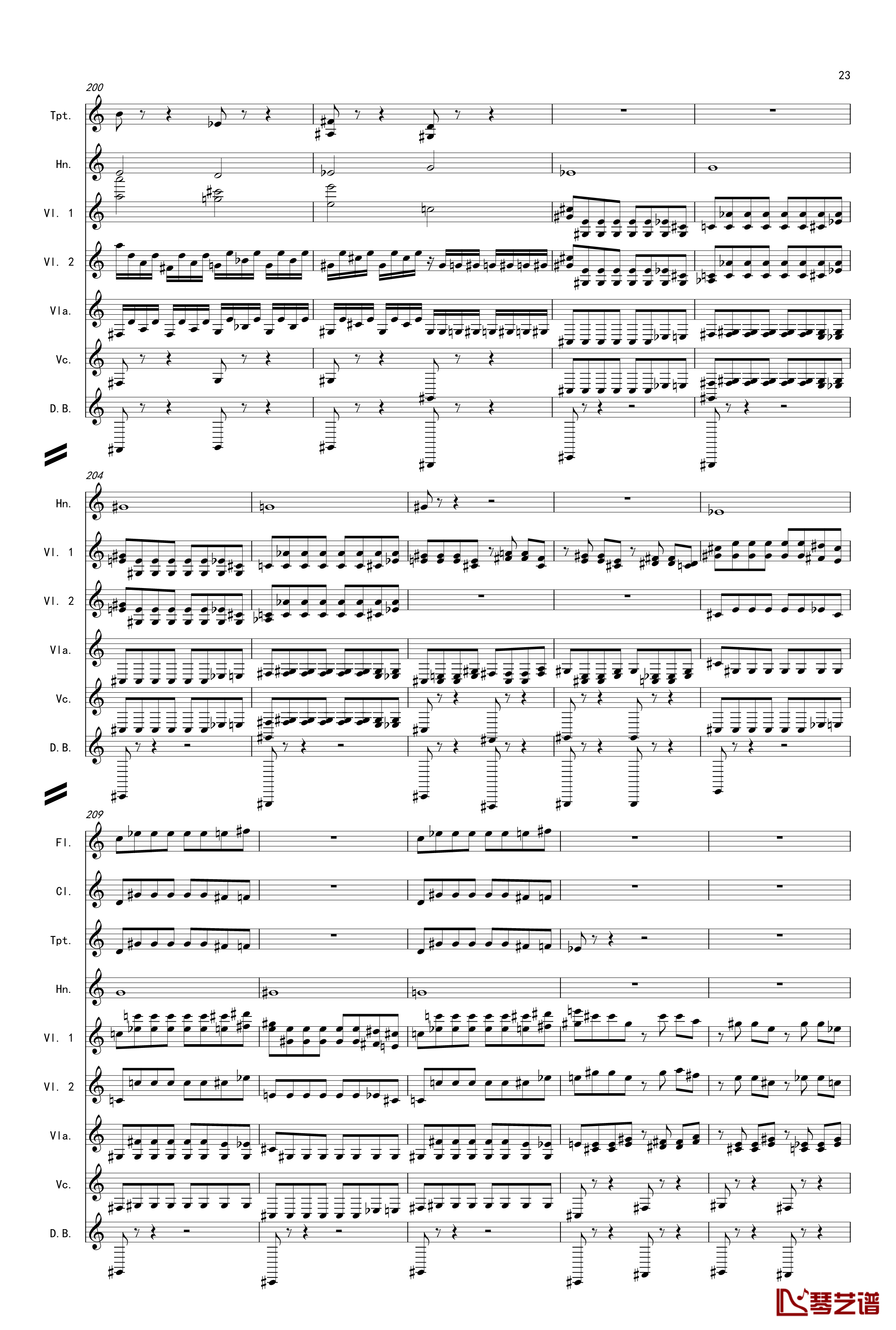 奏鸣曲之交响第14首Ⅲ钢琴谱-贝多芬-beethoven23
