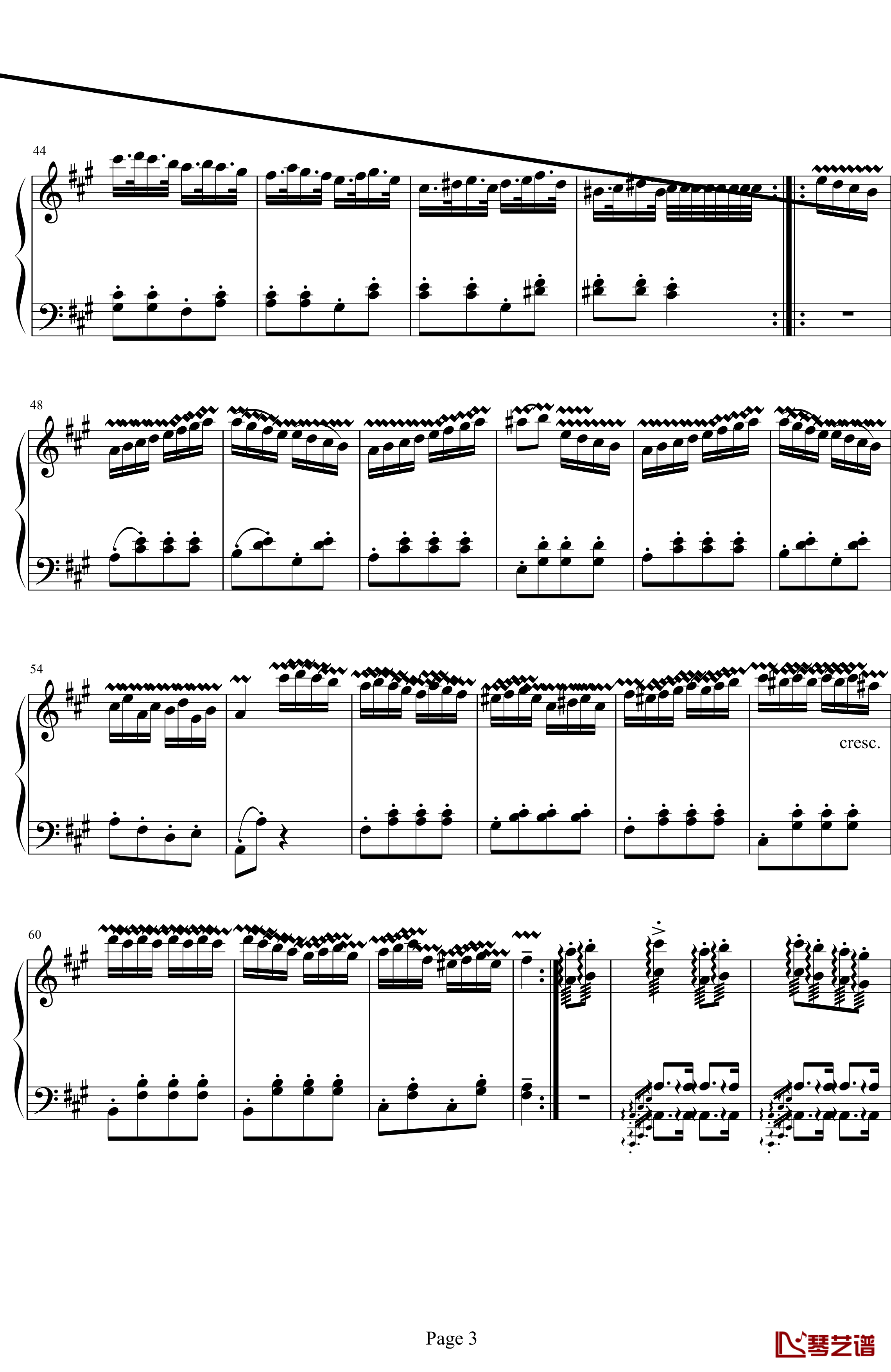 神经病进行曲钢琴谱-莫扎特3