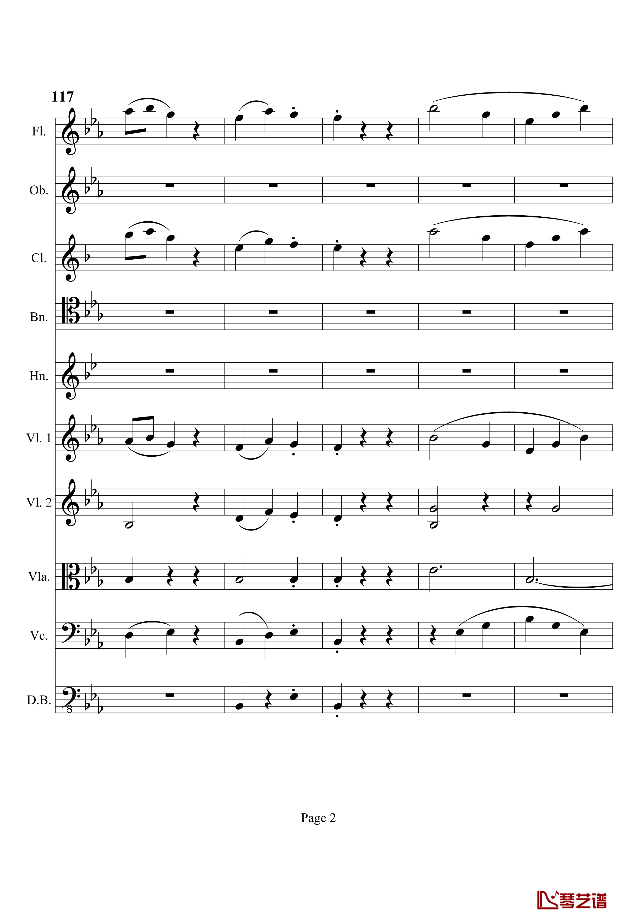 奏鸣曲之交响钢琴谱-第4首-Ⅲ-贝多芬-beethoven2