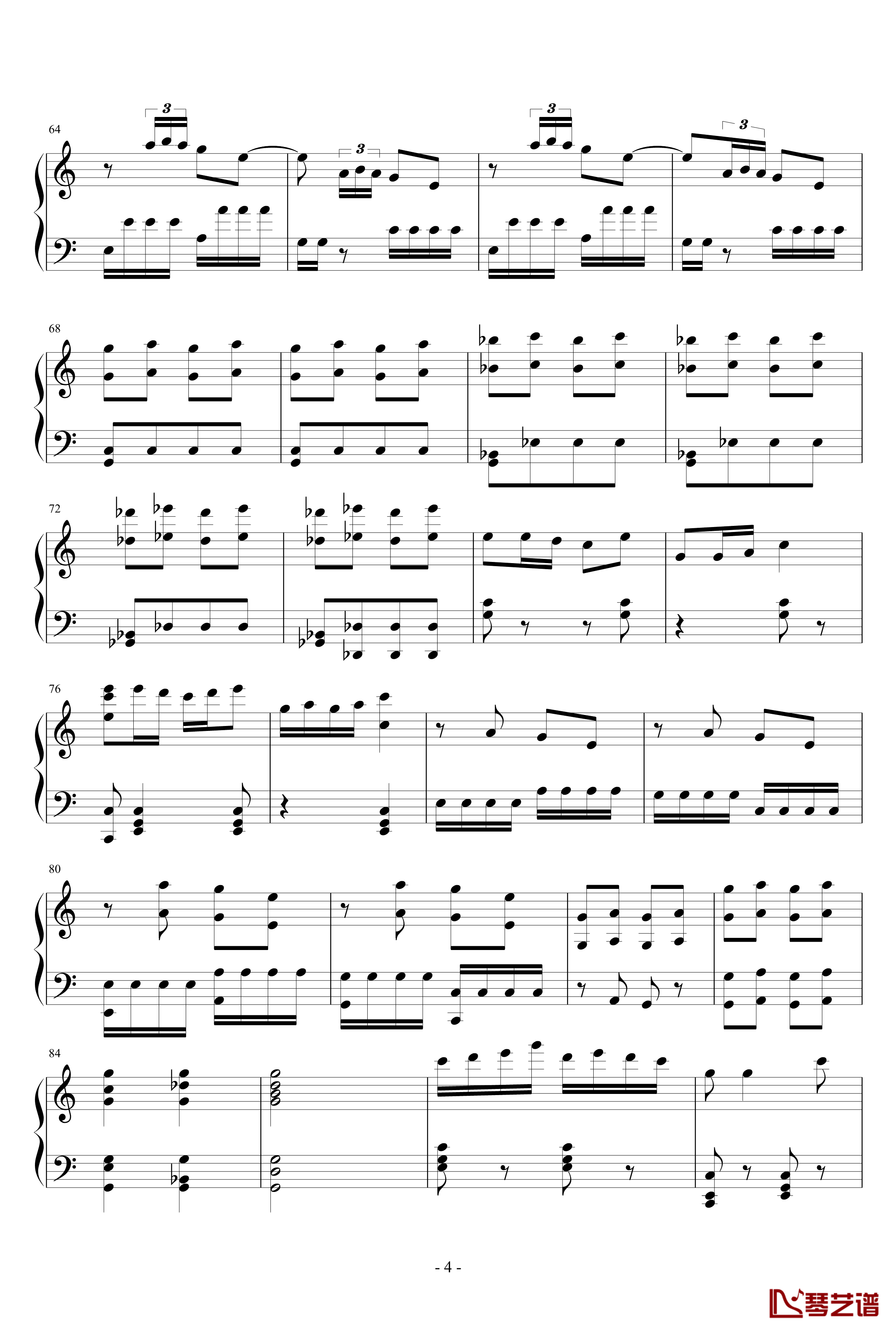 春节序曲钢琴谱-钢琴-x.i.杰4