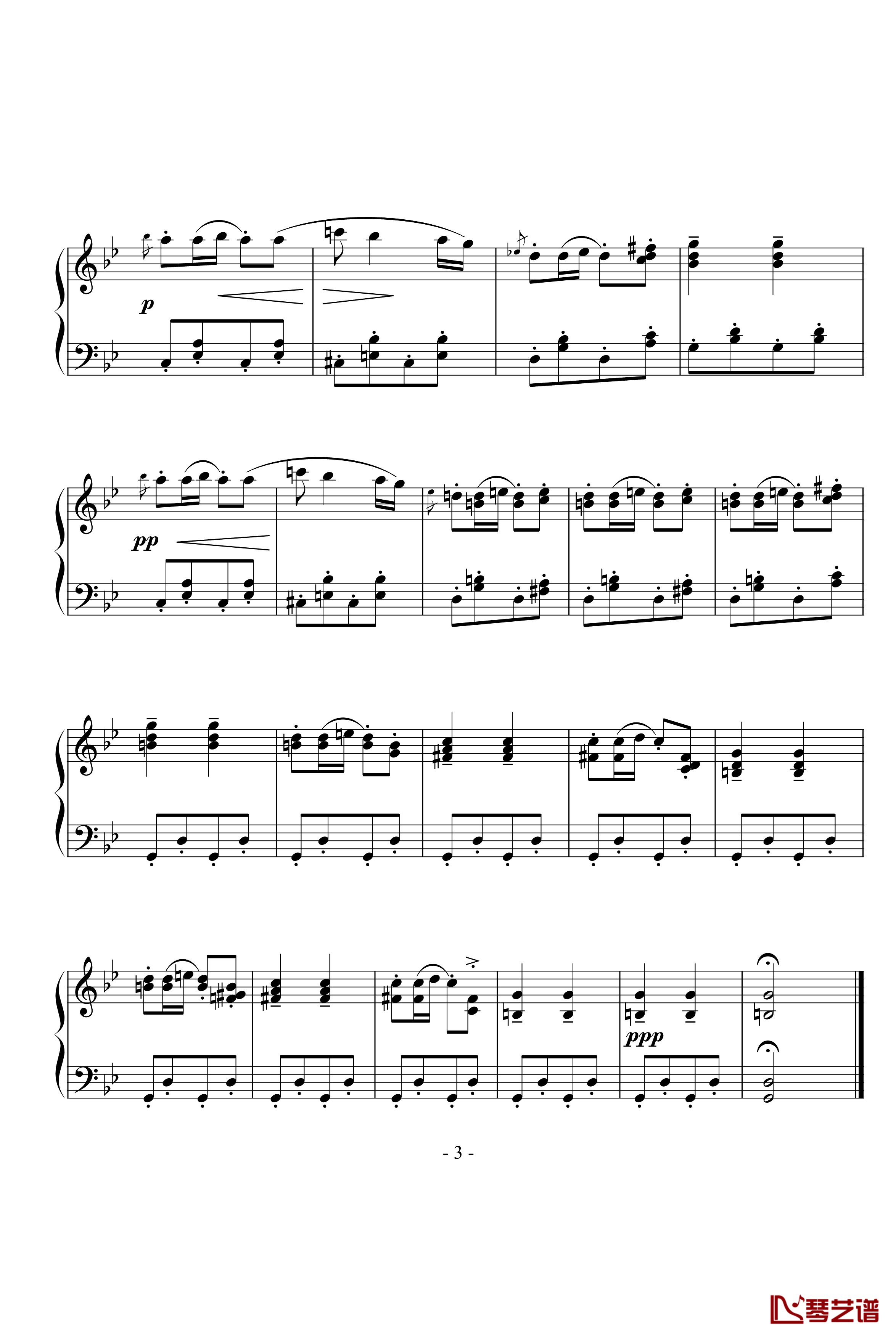 音乐瞬间钢琴谱-舒伯特3