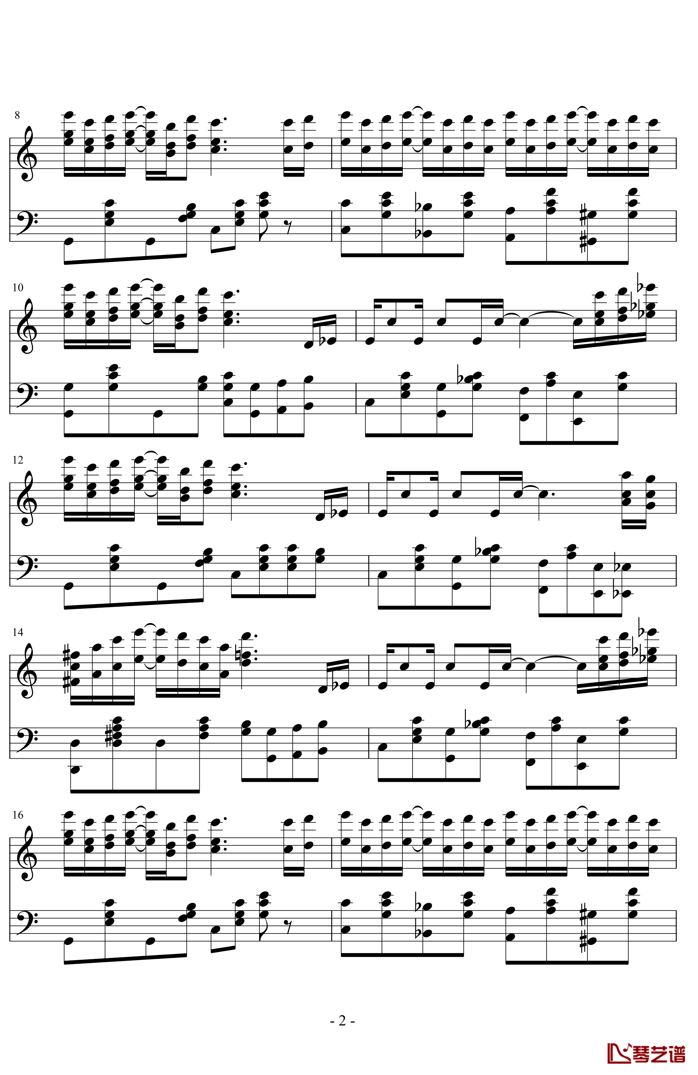 the entertainer钢琴谱-完整版-拉格泰姆-Scott Joplin2